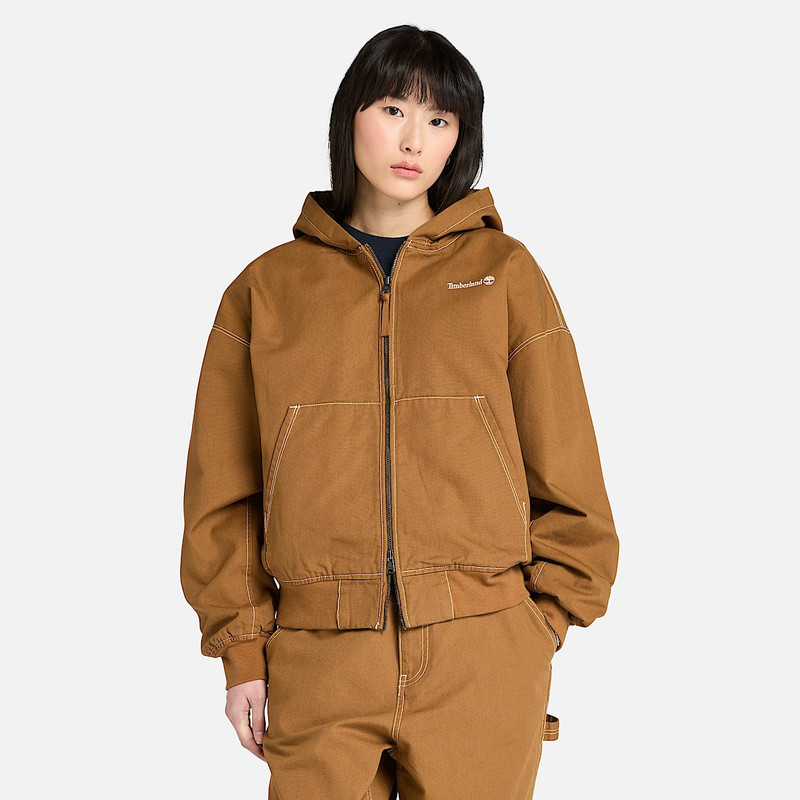 Washed Duck Canvas Hooded Bomber 4