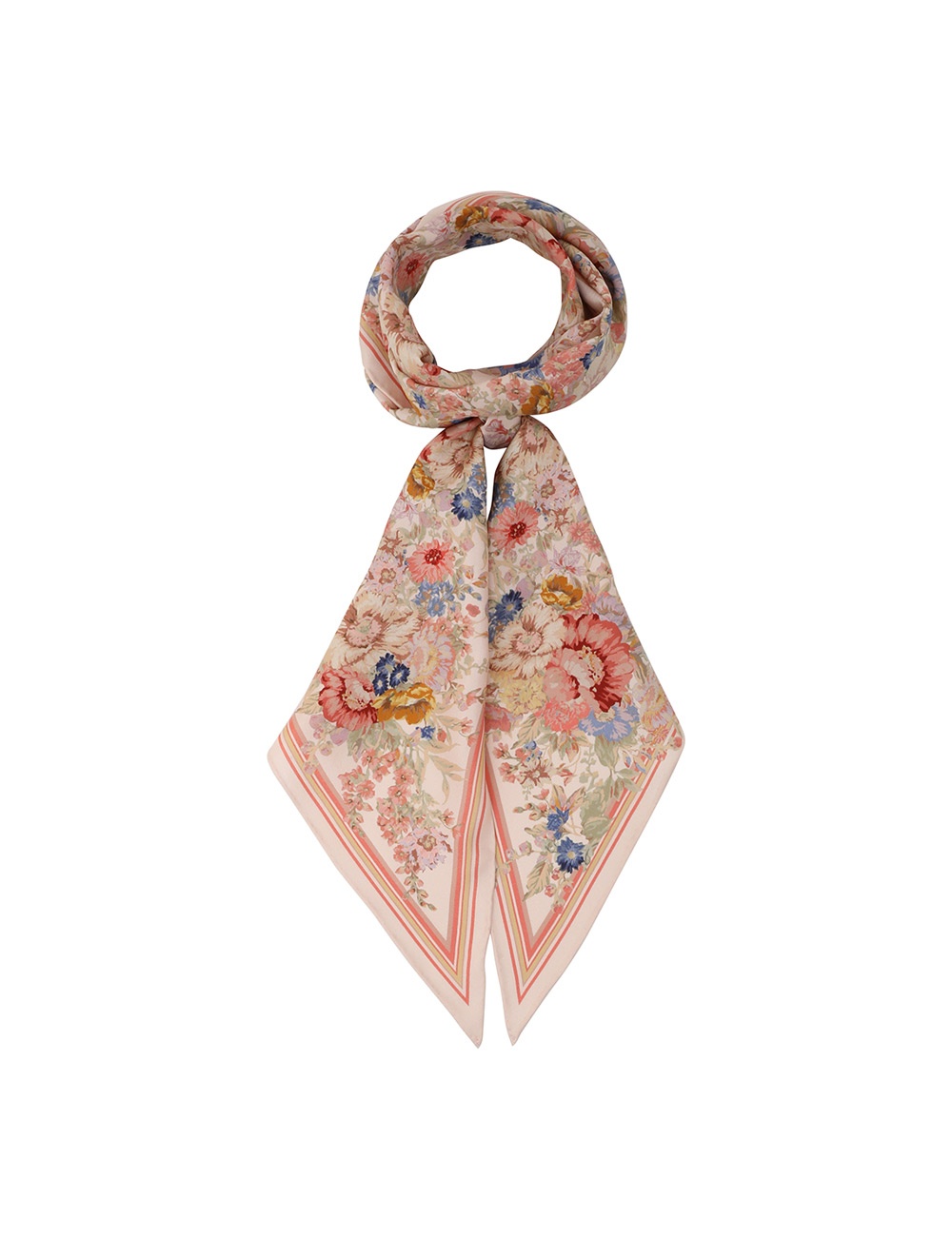 PRINTED SILK NECK SCARF 1