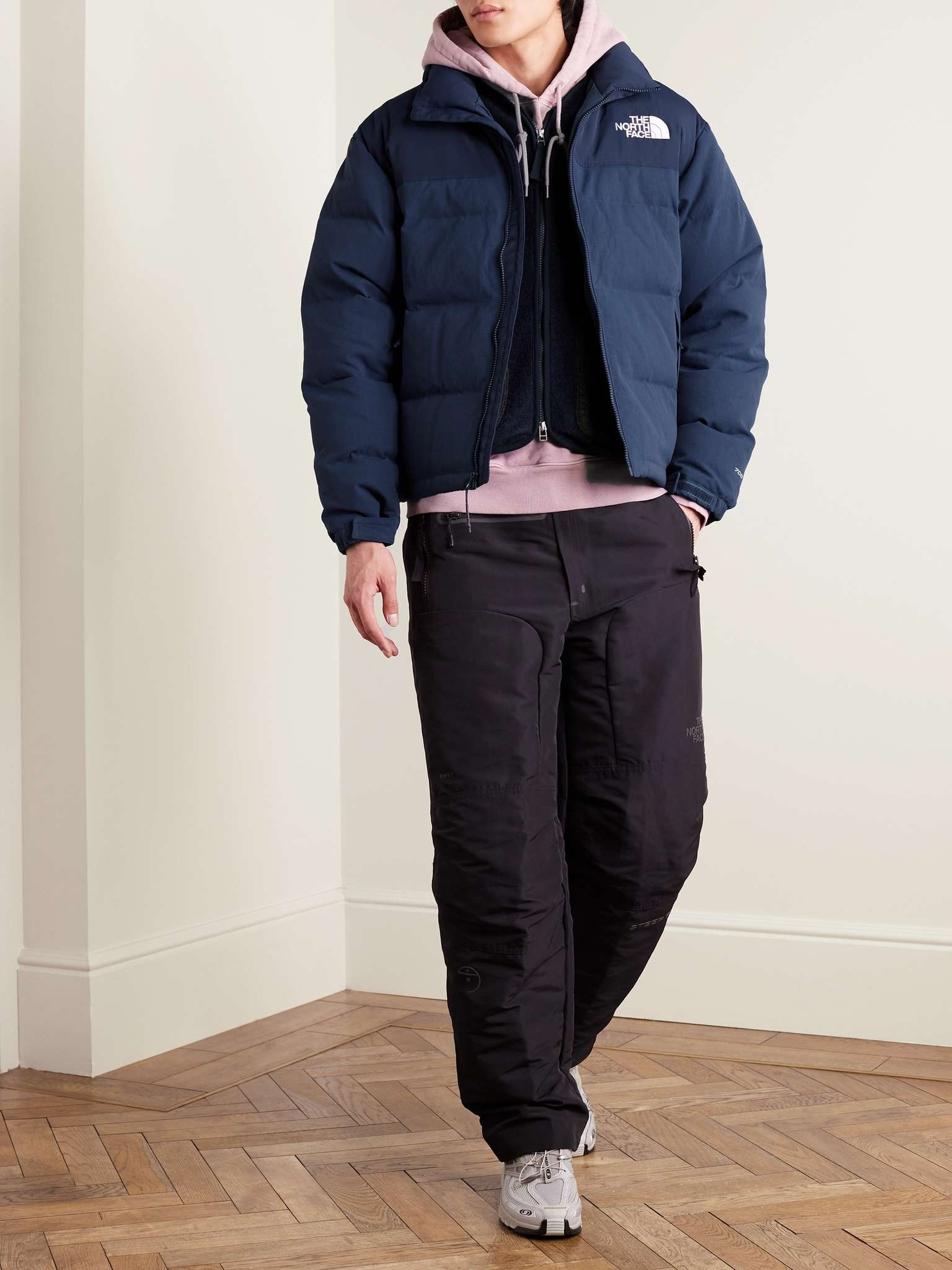 The North Face 1992 Nuptse Logo Embroidered Quilted Recycled Ripstop Down Jacket REVERSIBLE