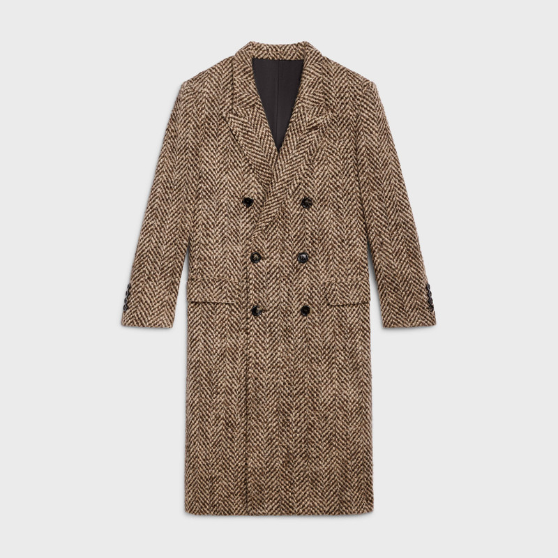 POLO COAT IN HERRINGBONE TWEED 1