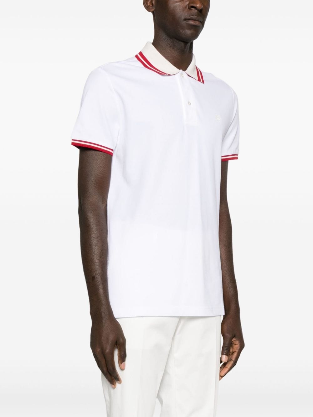 Pegaso-embroidered polo shirt - 3