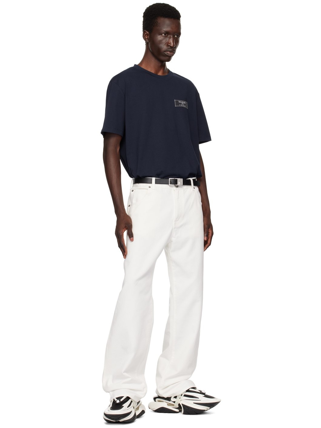 Navy 'Pierre Balmain' T-Shirt - 5