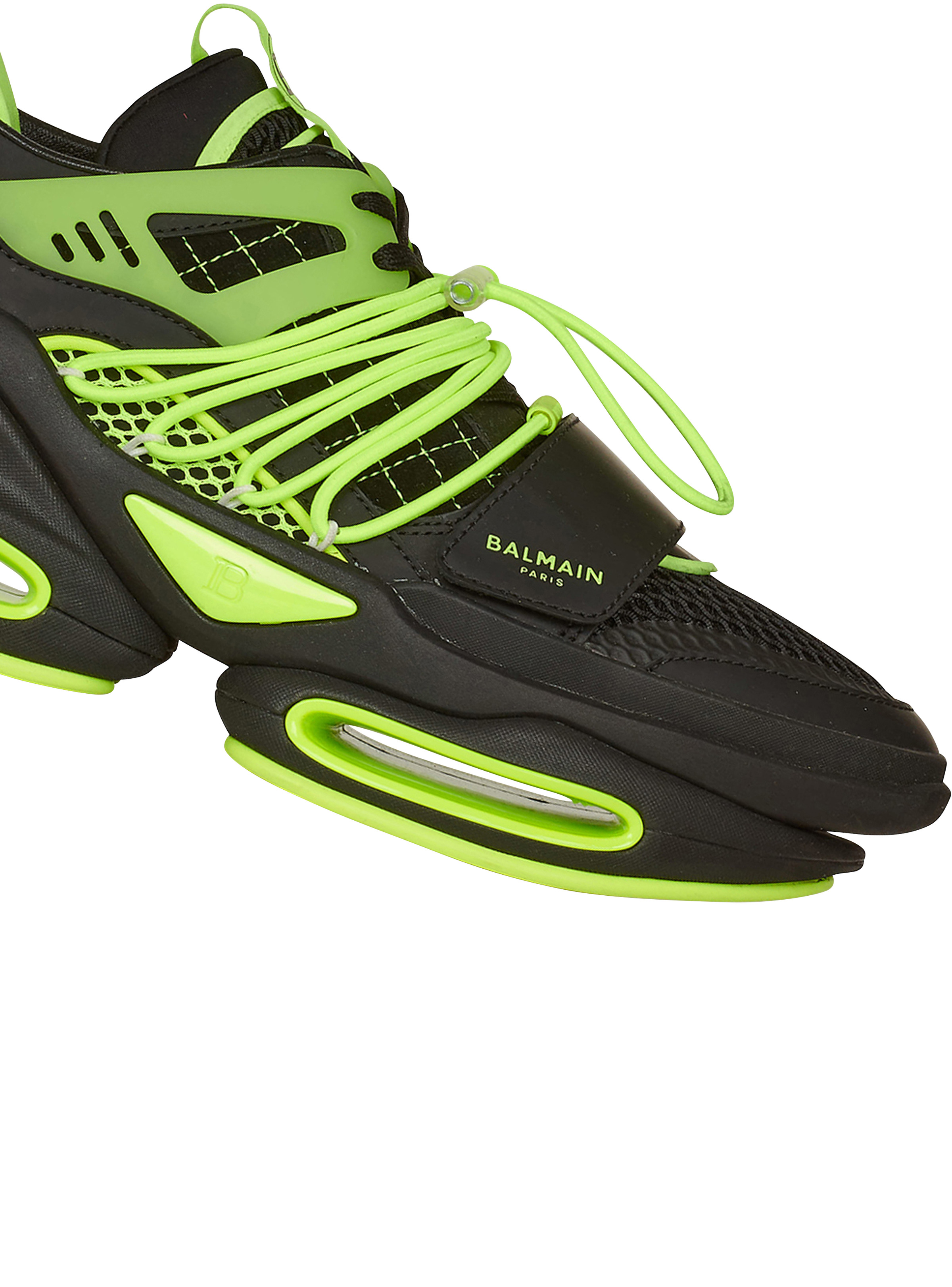 Leather, neoprene and mesh B-Bold low-top sneakers - 6