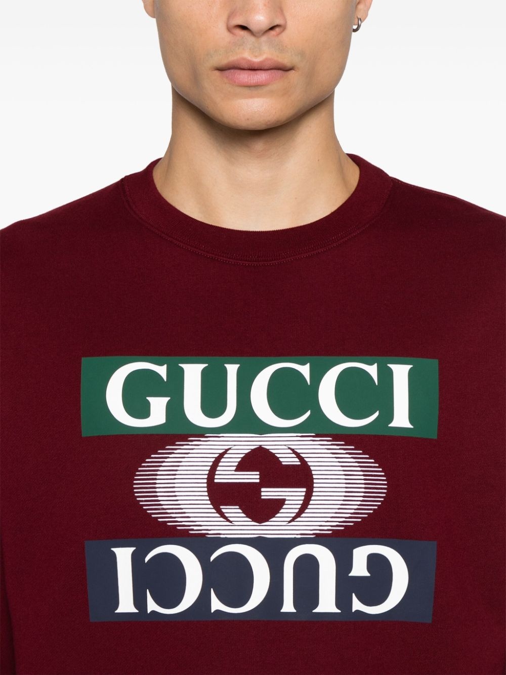 printed cotton sweatshirt - 5