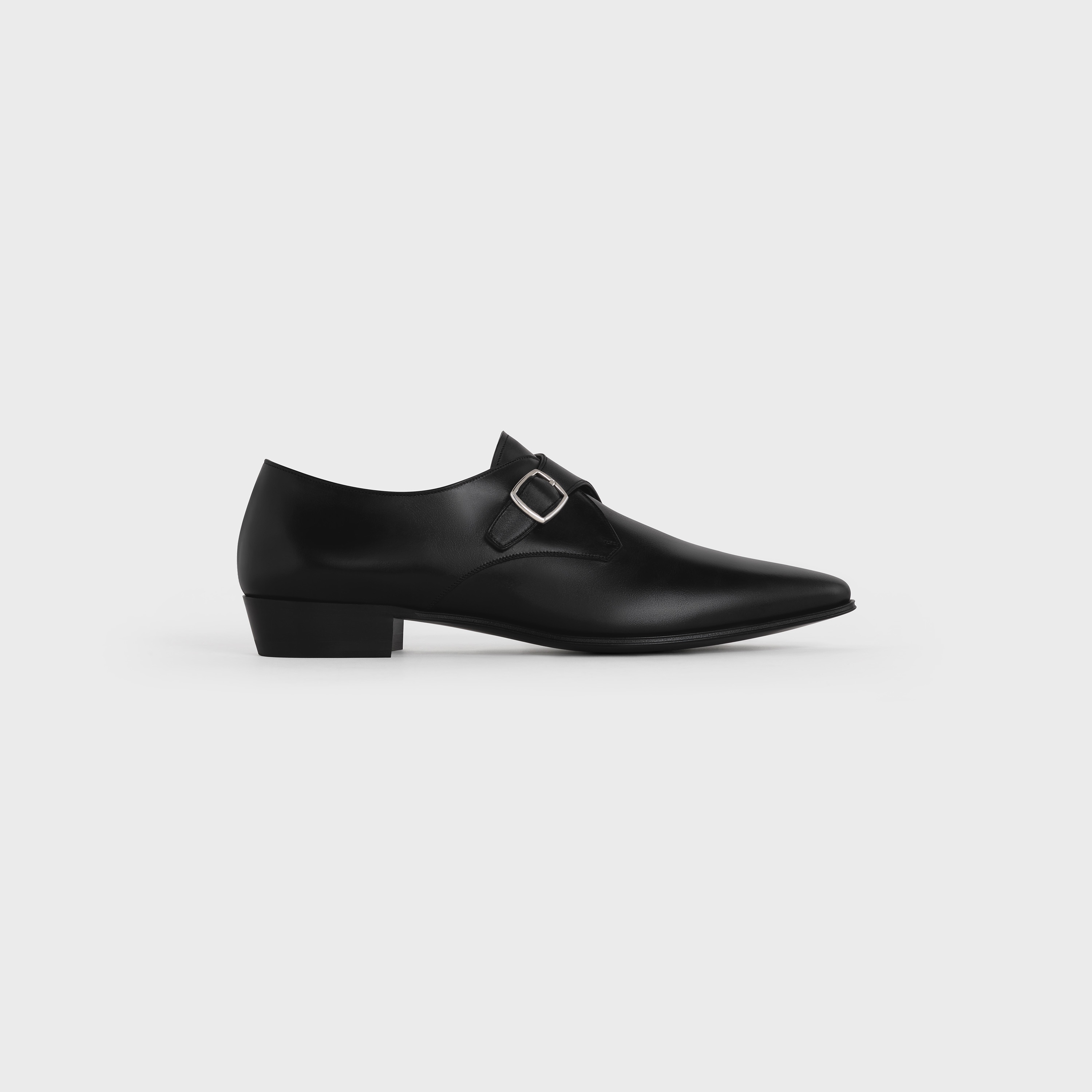 CELINE JACNO BUCKLE SHOE IN SHINY CALFSKIN - 1