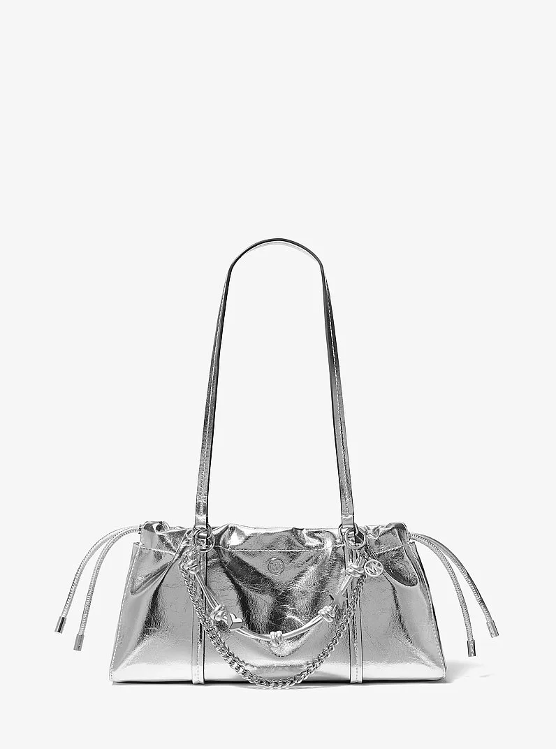 Matilda Small Metallic Cinched Shoulder Bag - 1