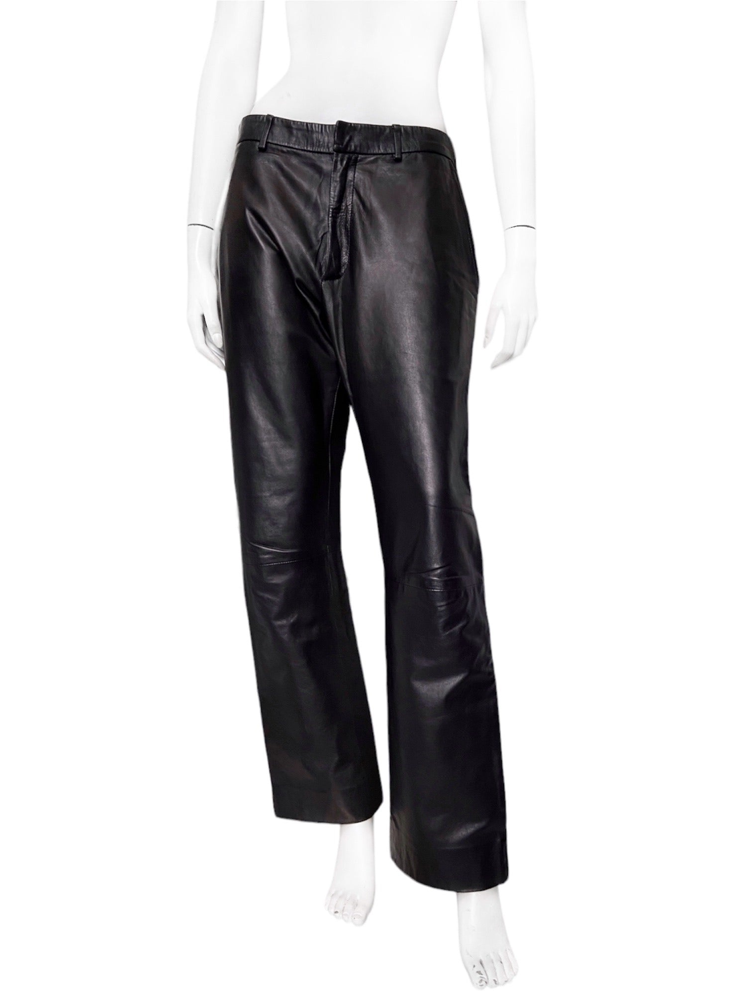 Gucci Tom Ford Men’s Lambskin Leather Trousers Pants 46 - 4