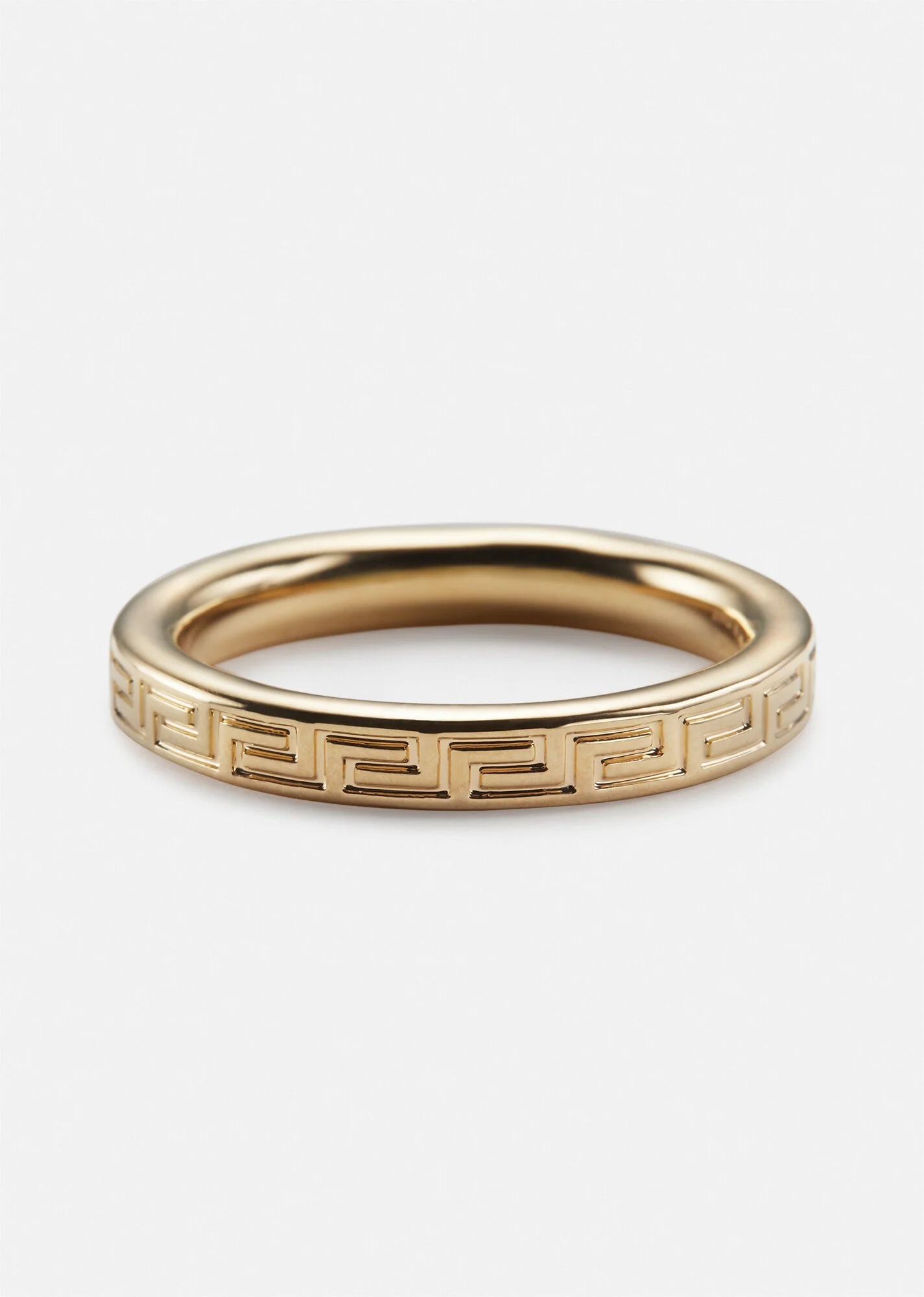 Engraved Greek Key Ring - 2