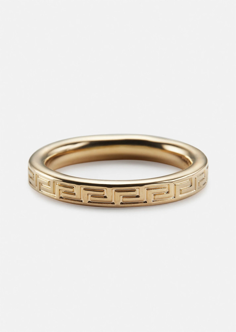 VERSACE Engraved Greek Key Ring outlook