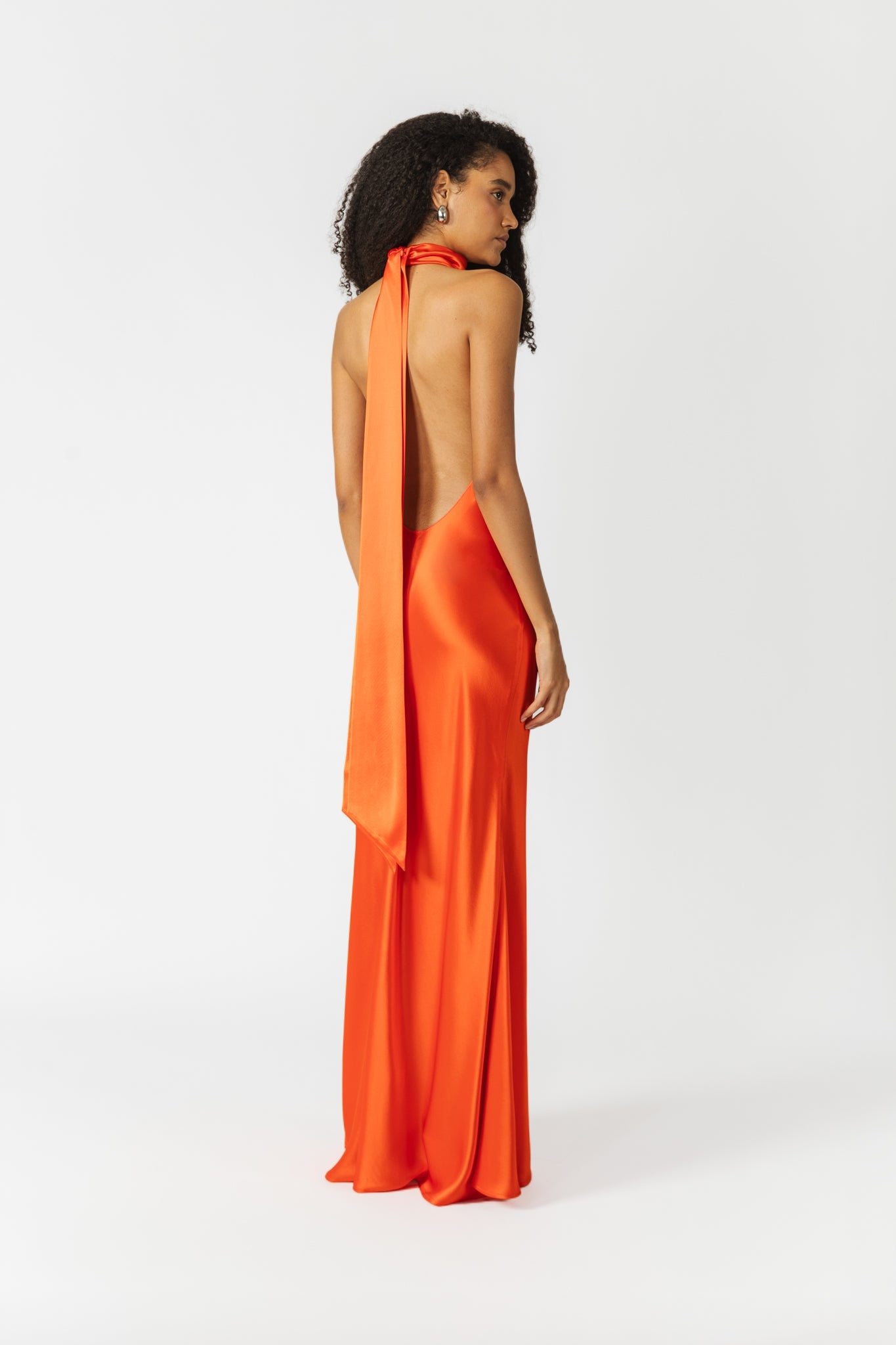 PENELOPE BACKLESS SATIN GOWN - 3