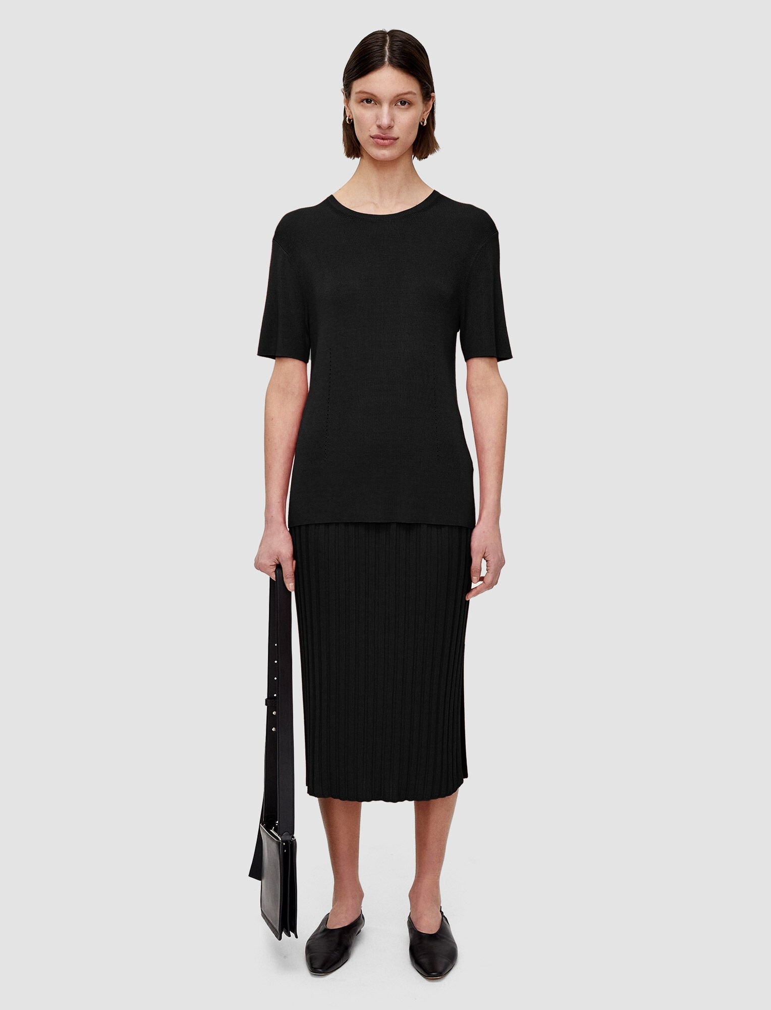 Satiny Rib Knitted Top - 2
