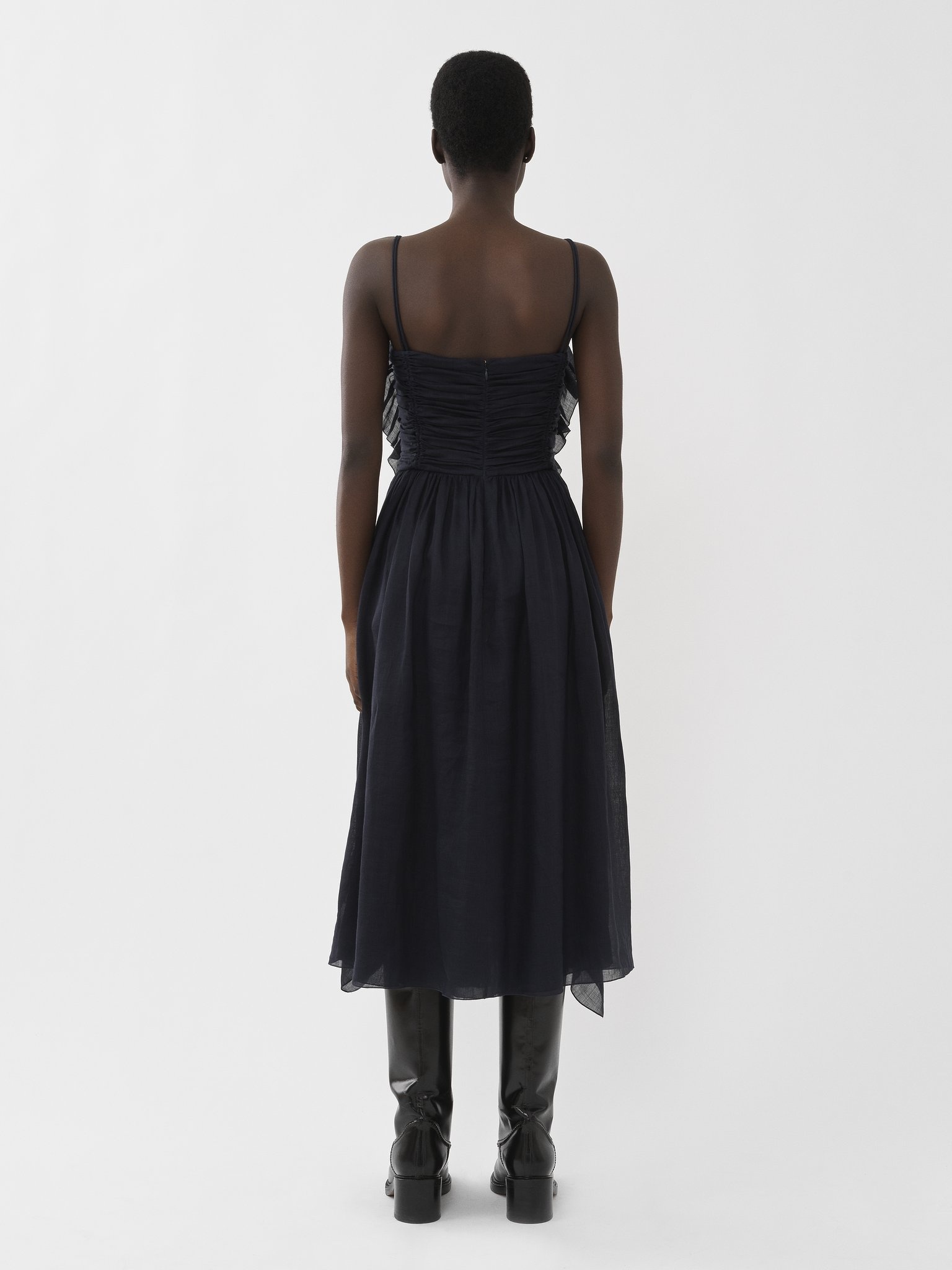 RUFFLED MIDI DRESS - 4