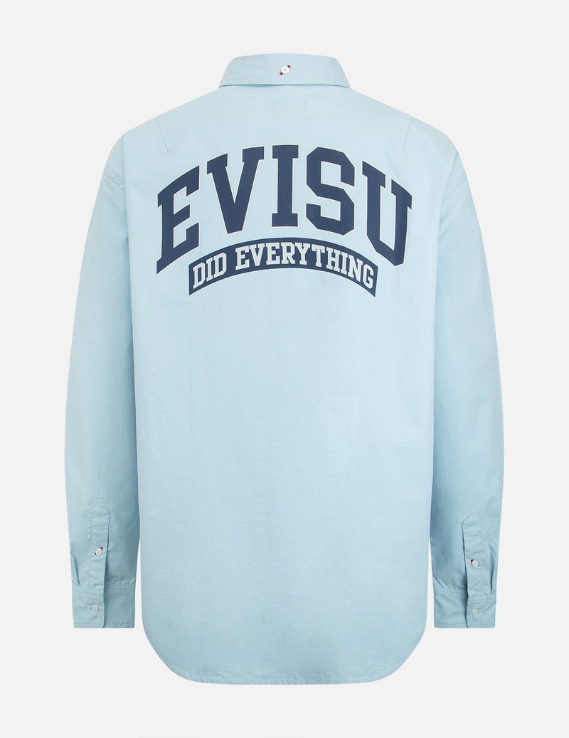 EVISU RETRO LOGO PRINT OVERSIZED SHIRT outlook