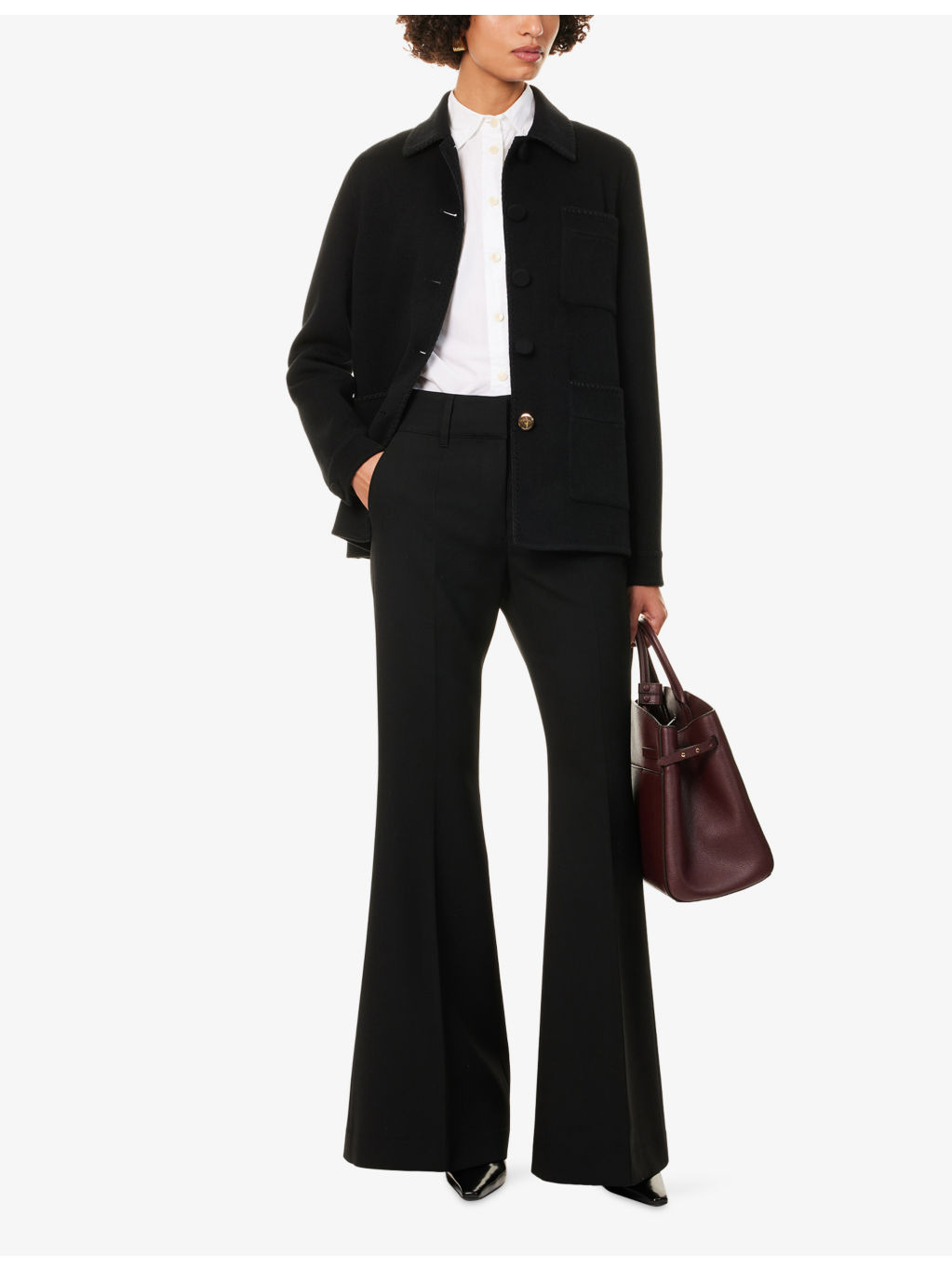 Rhein Flared Wool Trousers - 2