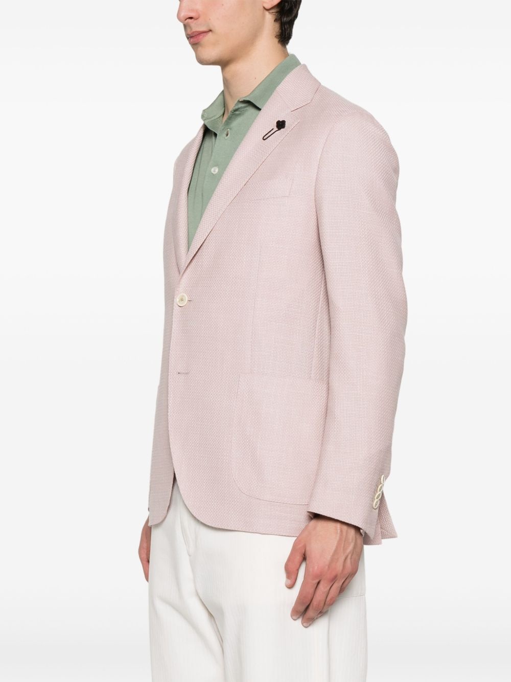 basketweave blazer - 3