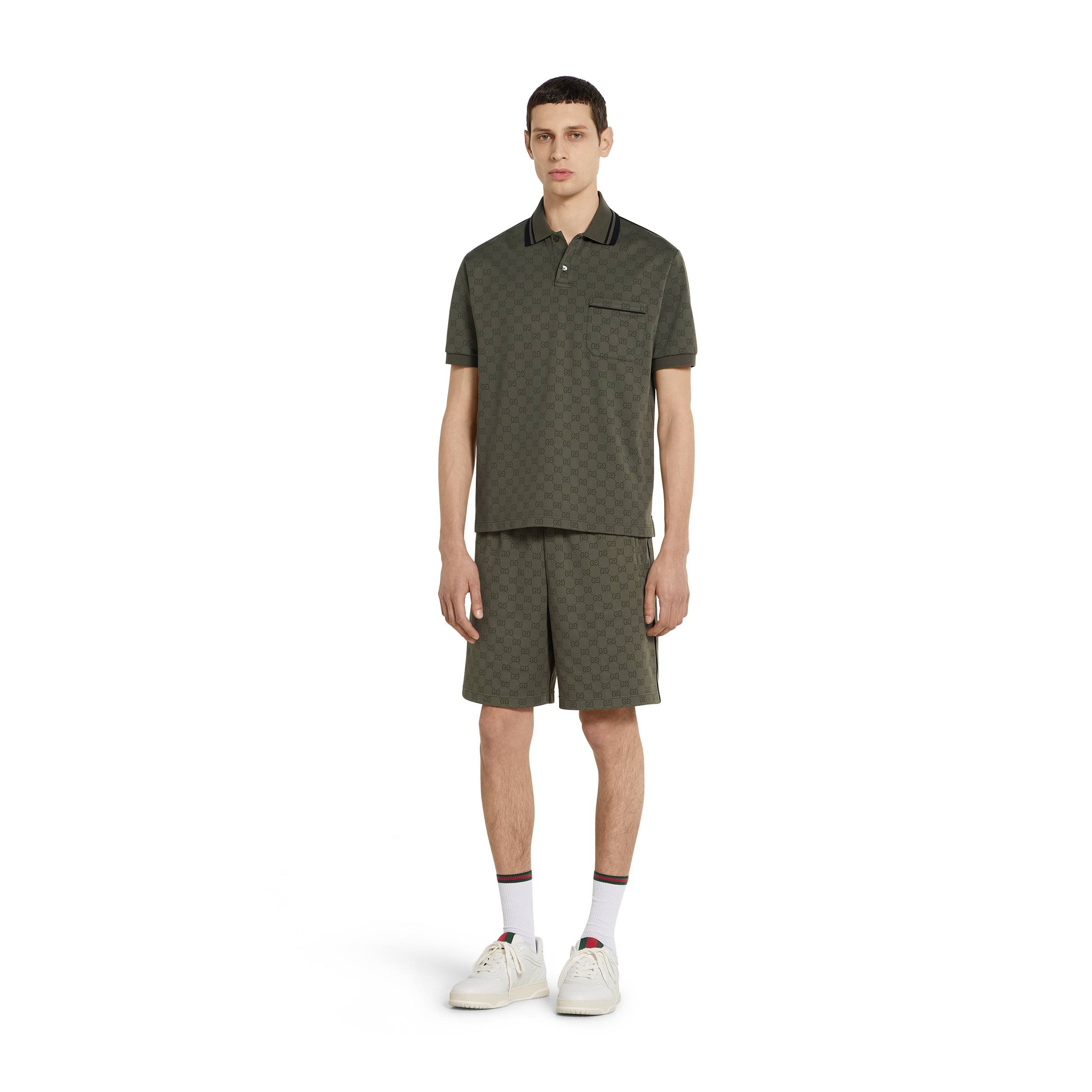 GG jersey jacquard polo shirt - 2