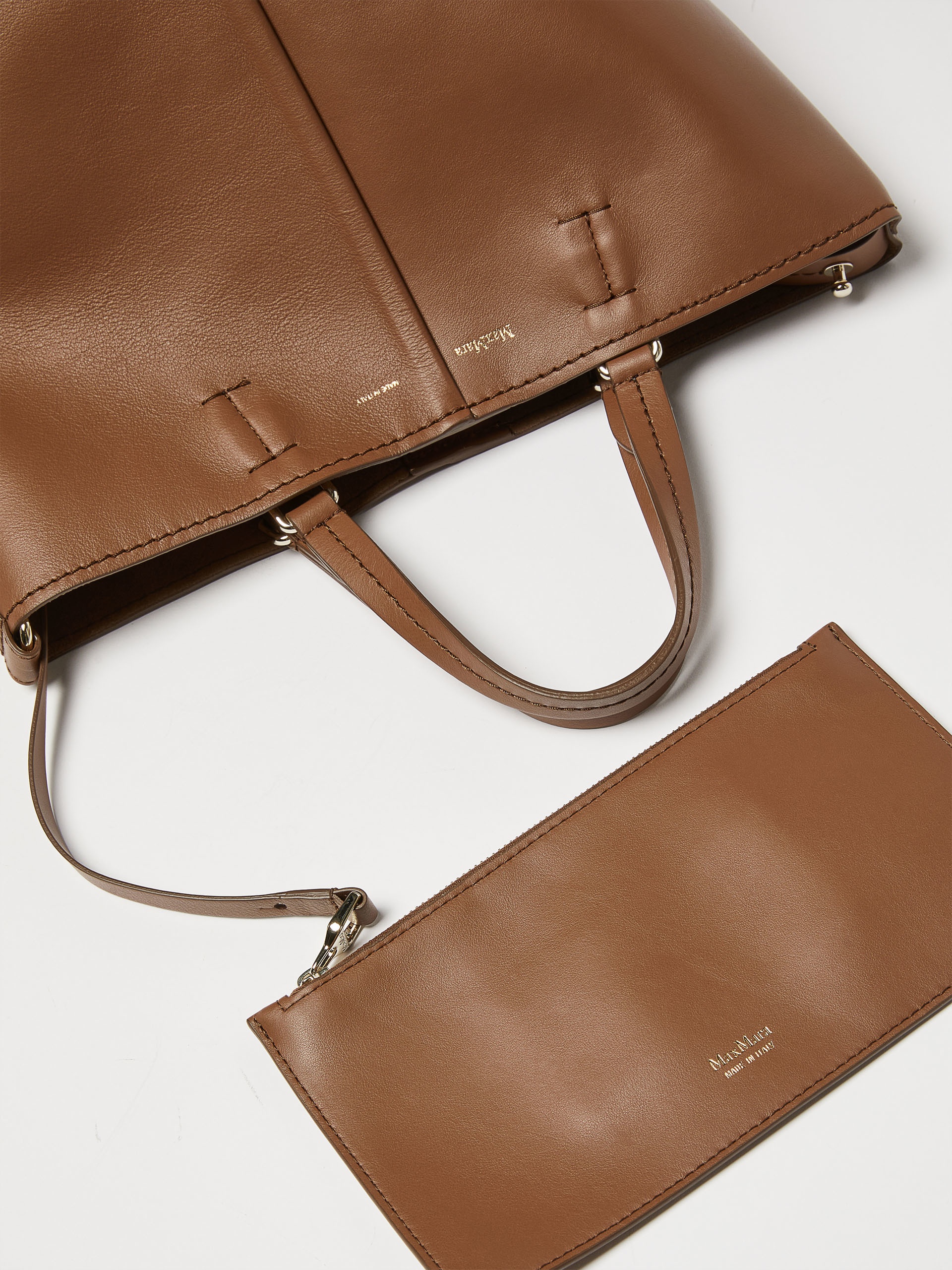 PLAGES Small leather Plage bag - 4