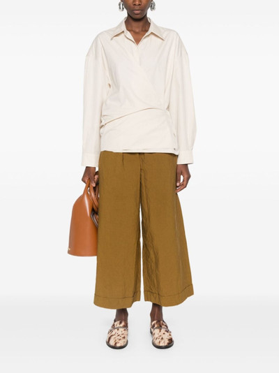 Lemaire straight-collar twisted shirt outlook