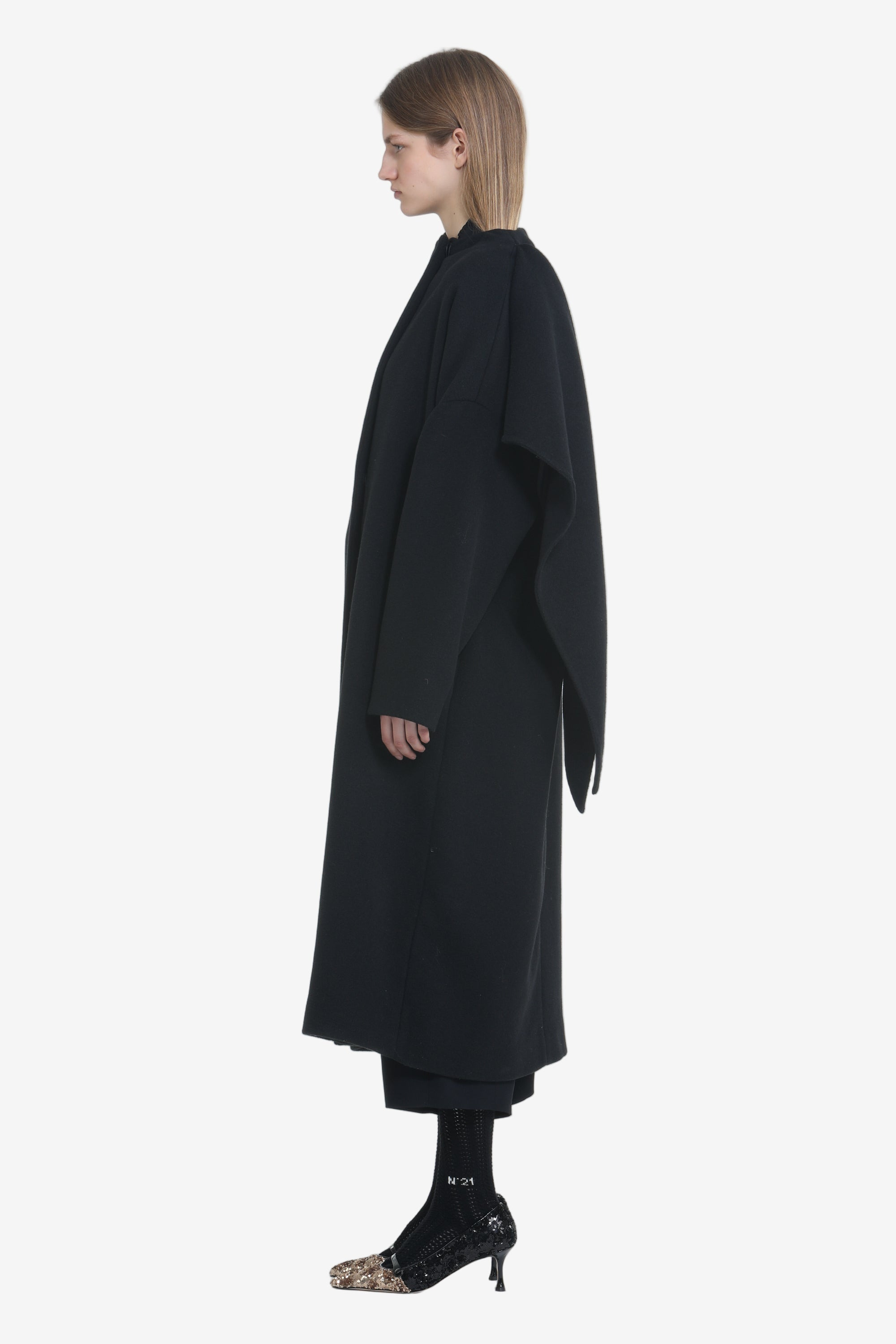 OVERSIZED LONG COAT WITH SHAWL - 3