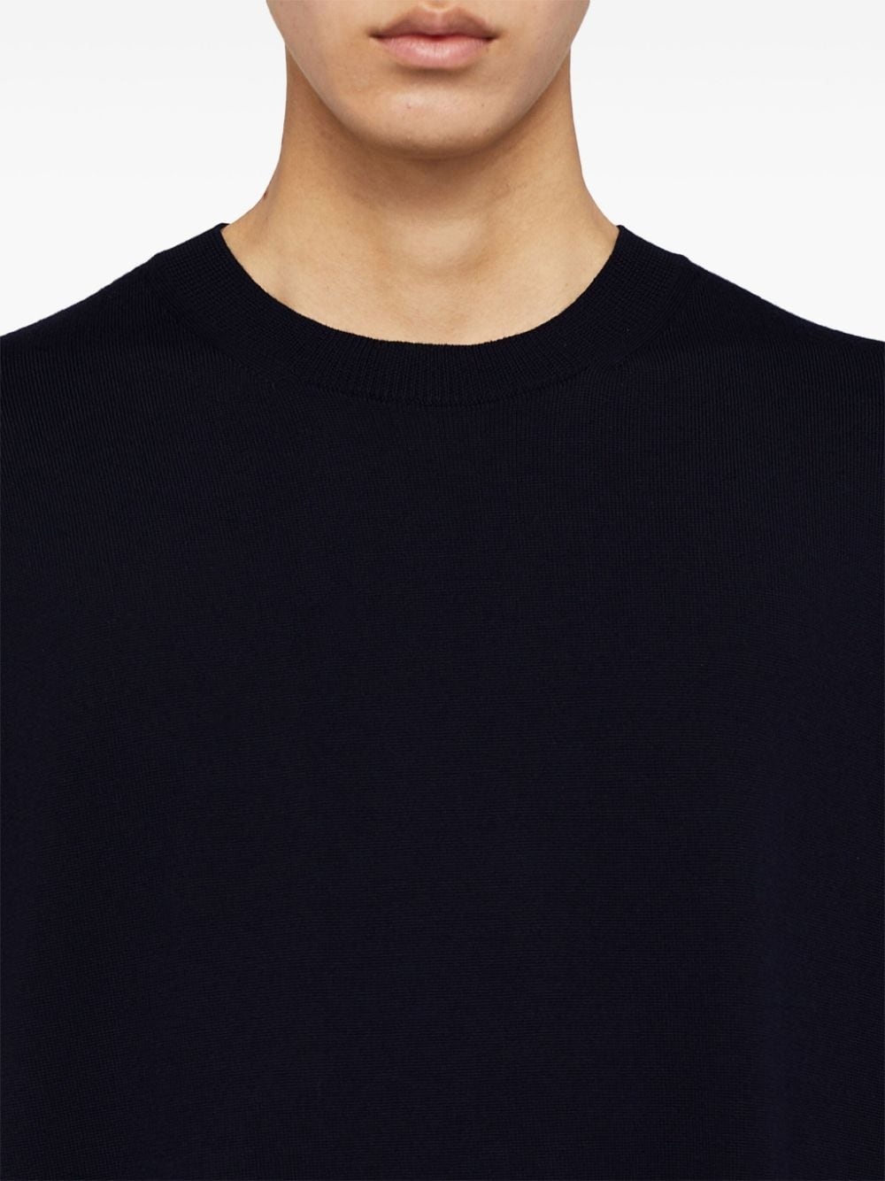 round-neck wool T-shirt - 2