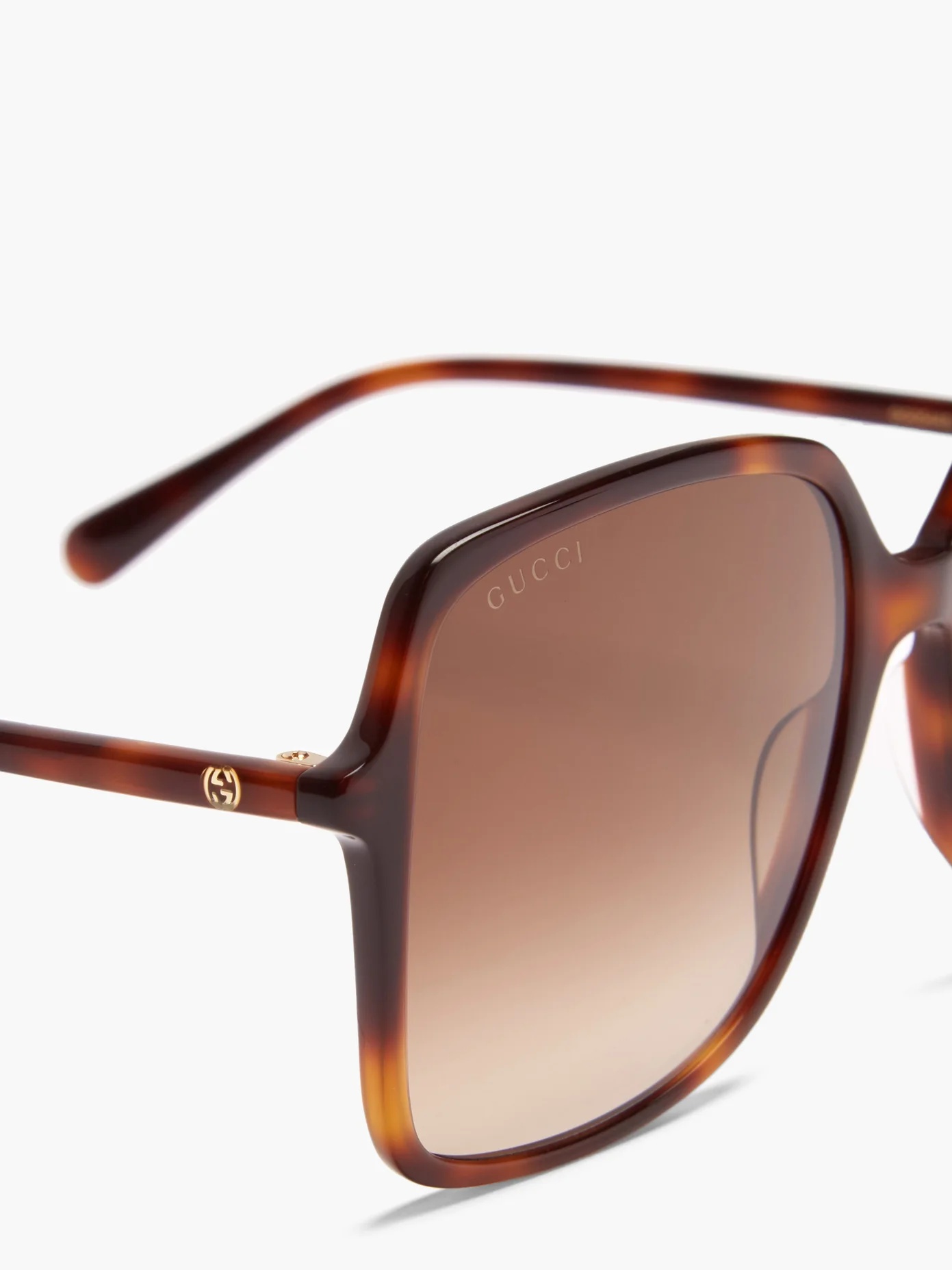 GG oversized tortoiseshell acetate sunglasses - 4