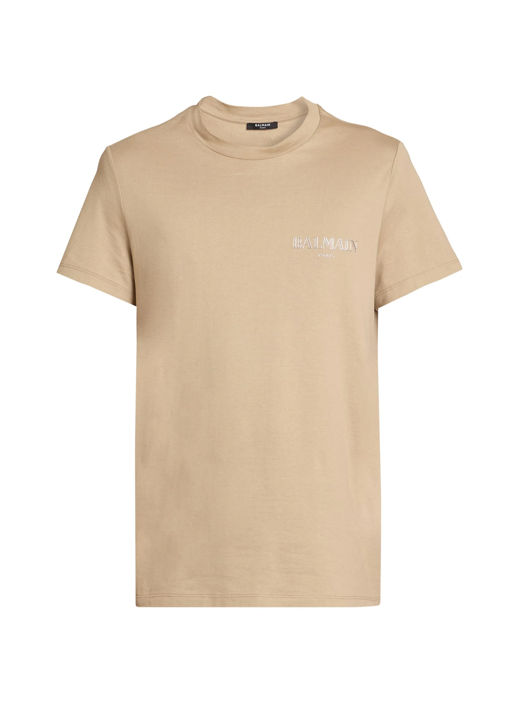 Men's Vintage Gel Cotton Slim-Fit T-Shirt - Camel Argent - 1