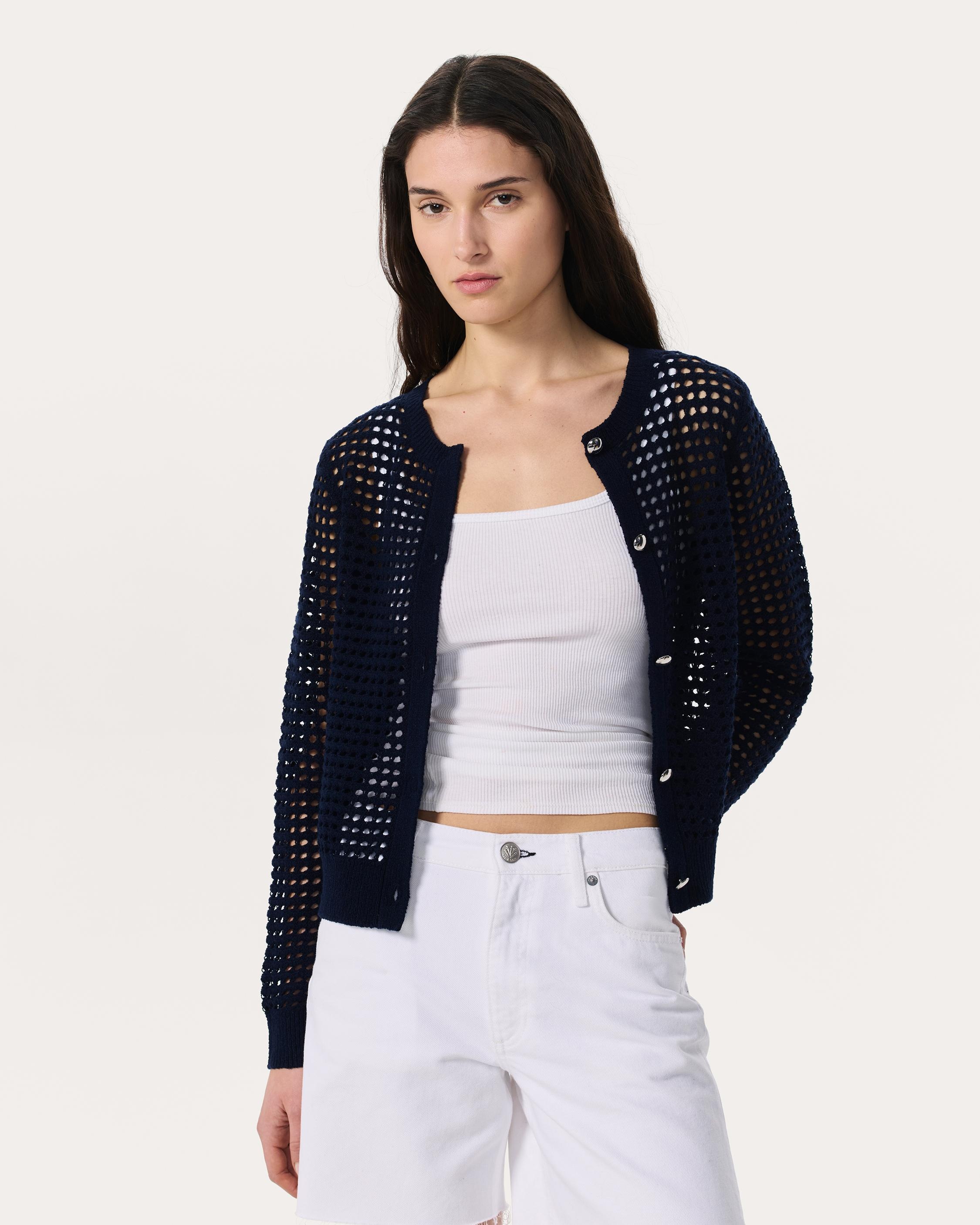 Ezra Open-Knit Cardigan - 4