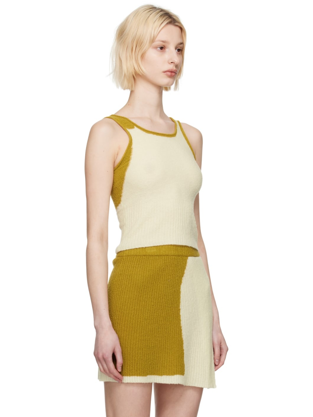 Off-White & Tan Coastal Tank Top - 2