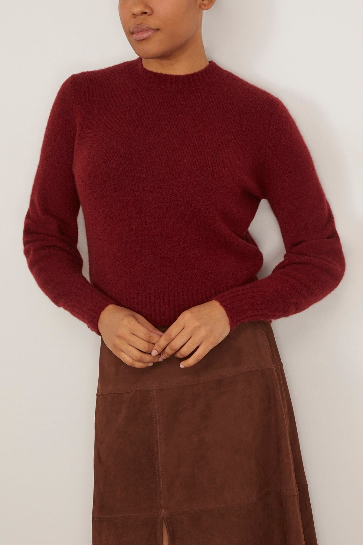 Harlem Sweater in Raspberry - 3