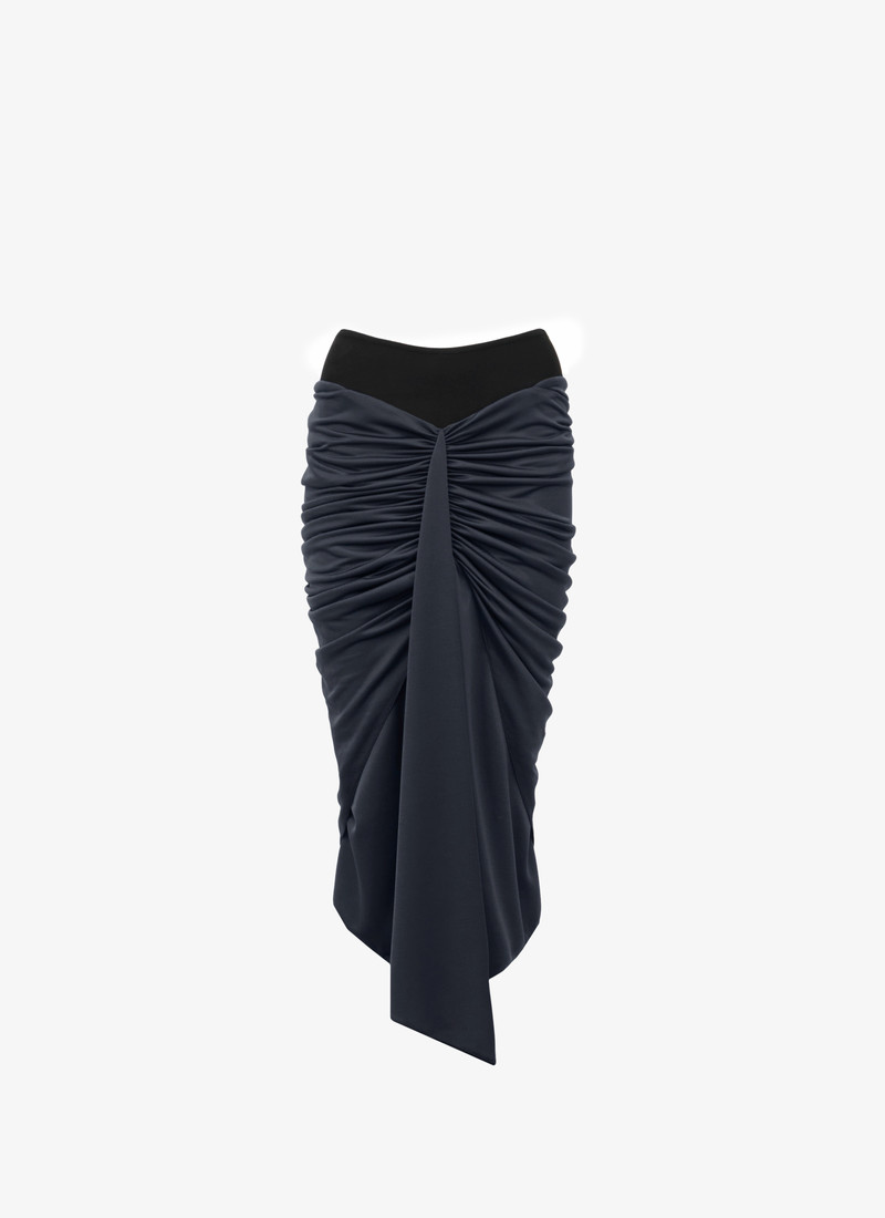 MIDI DRAPED ASYMMETRICAL SKIRT 1