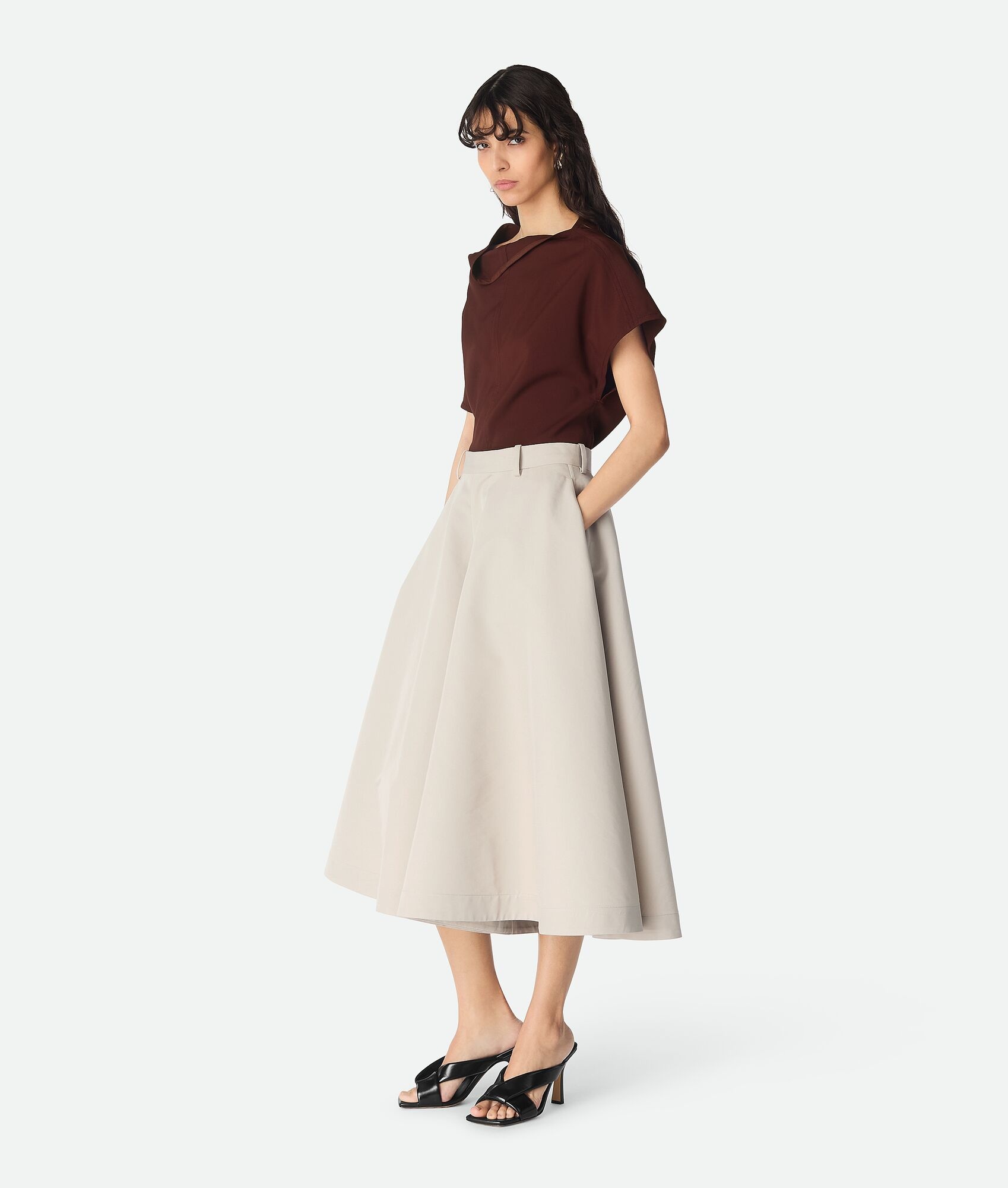 Silk And Cotton Twill Culotte - 2