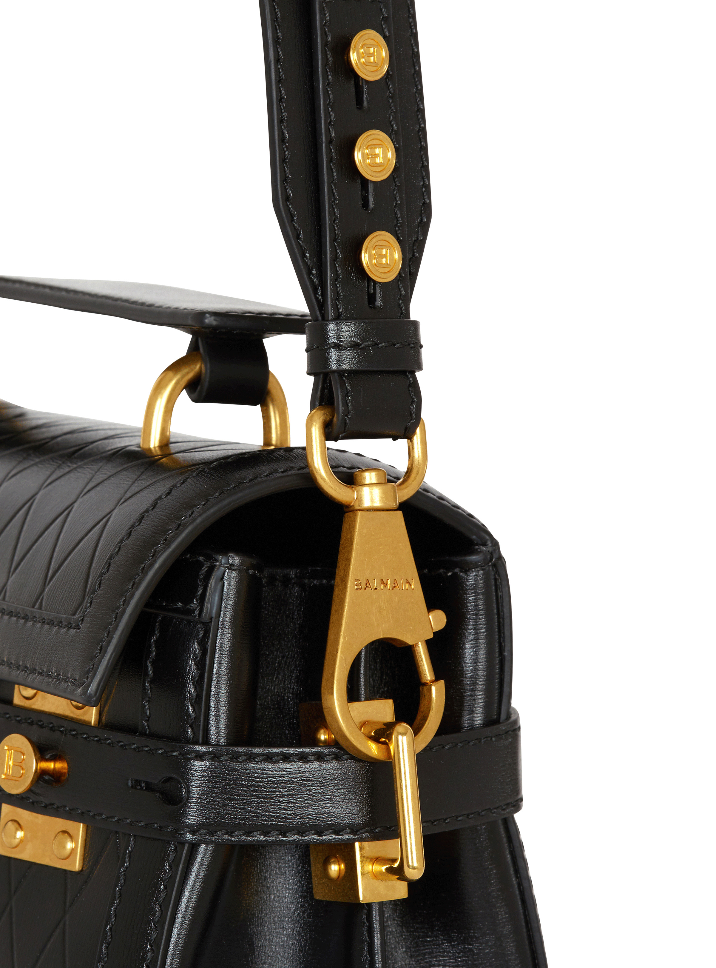 B-Buzz 23 bag in grid-embossed calfskin - 5