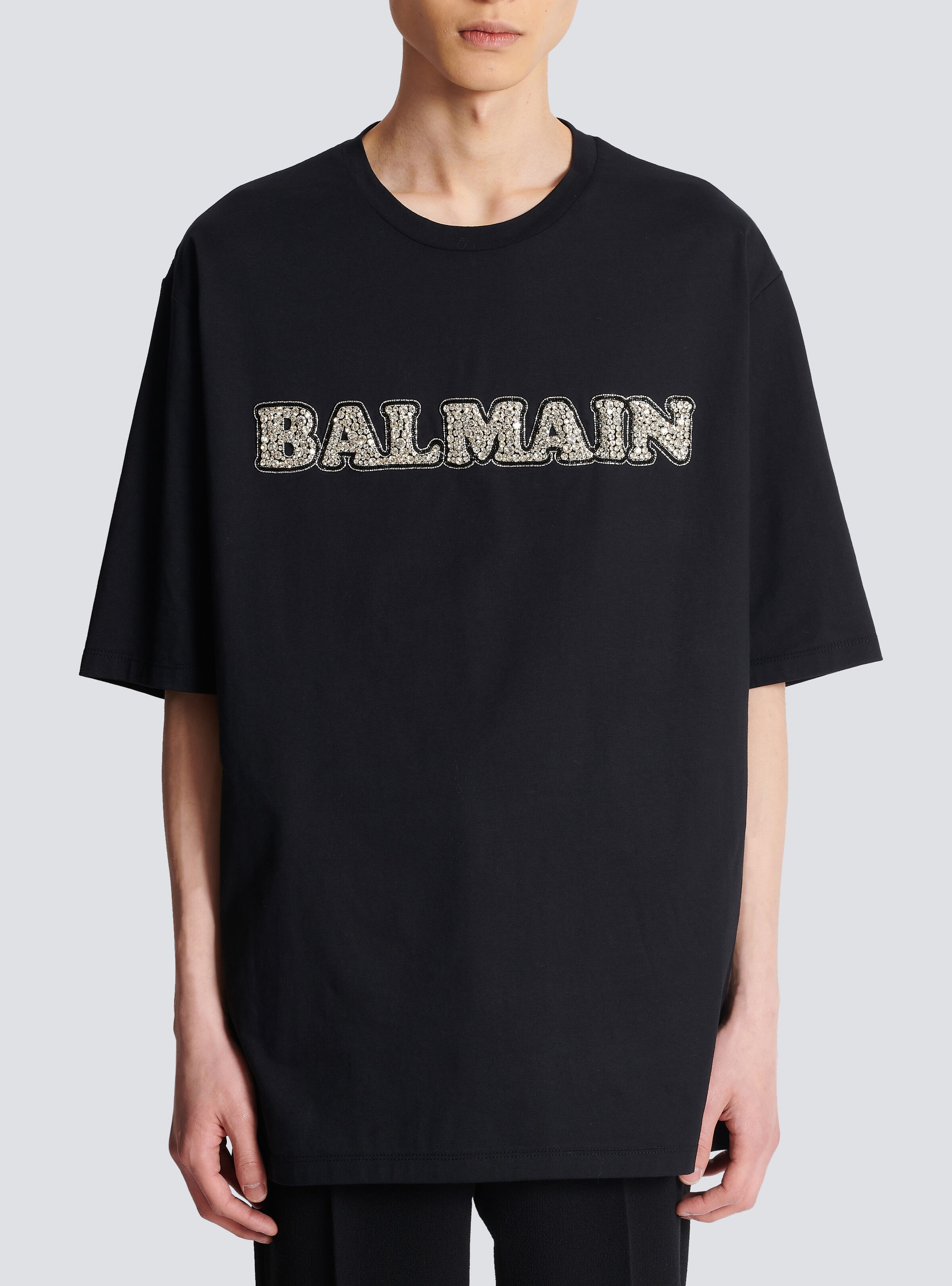 Embroidered retro Balmain T-shirt - 5