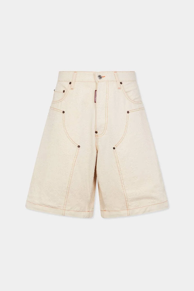 RAW WASH CARPENTER SHORTS - 1
