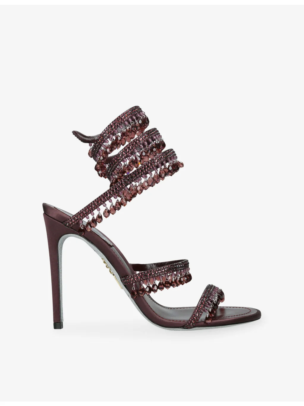 Chandelier 105 Crystal-Embellished Leather Heeled Sandals - 1