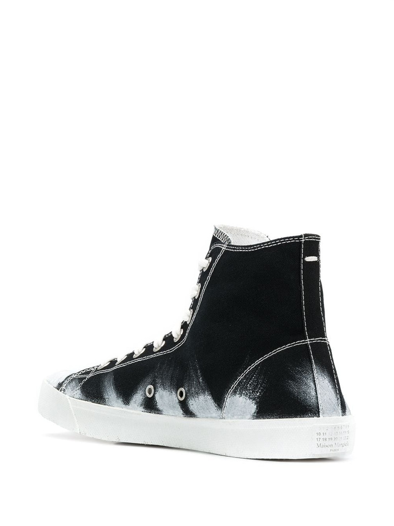 Tabi paint-detail high-top sneakers 3