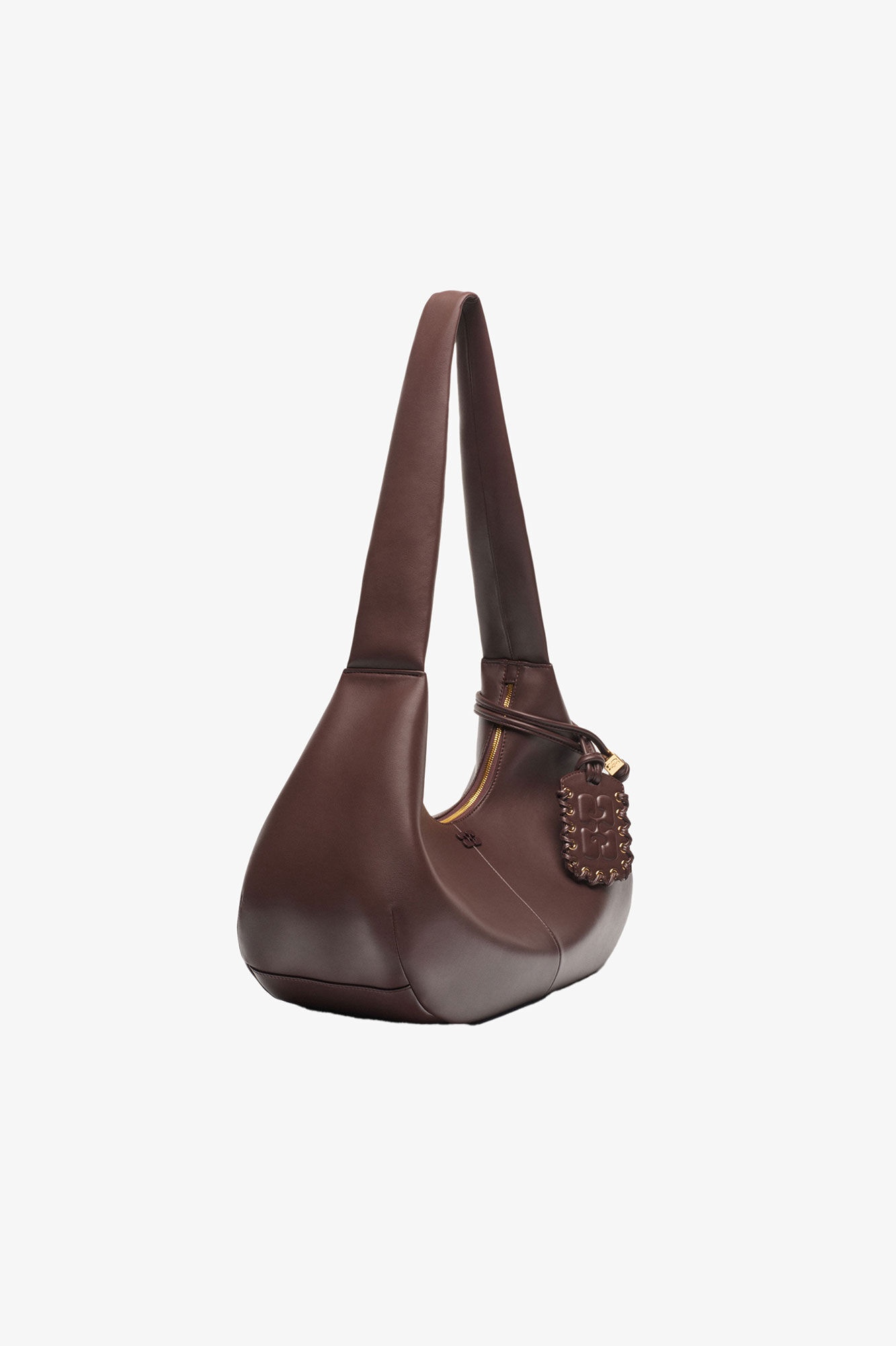 BROWN MEDIUM HOBO BAG - 2
