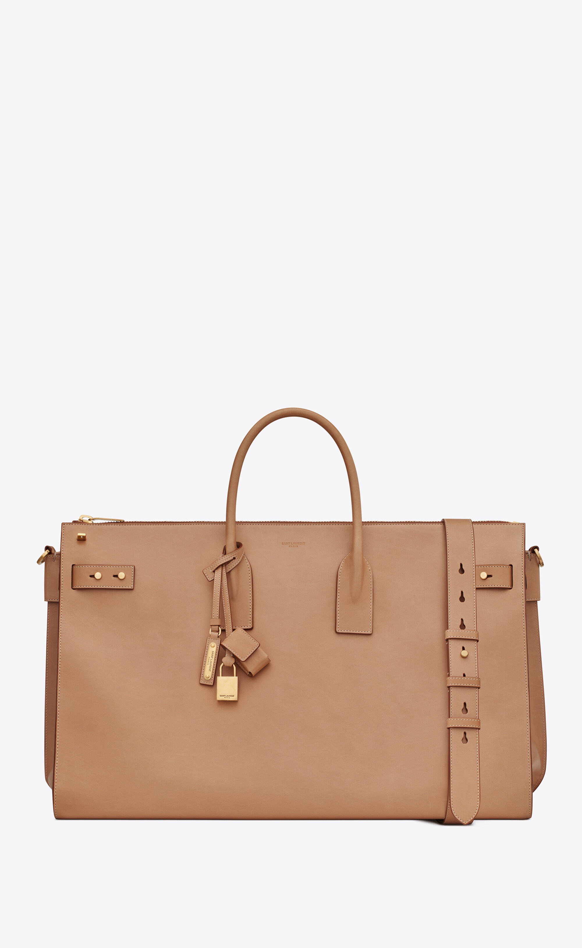 sac de jour 48h duffle bag in vintage vegetable-tanned leather - 1