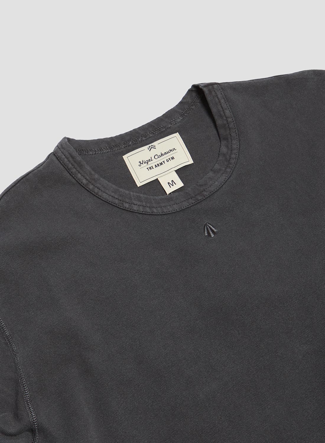 Embroidered Arrow Long Sleeve Tee in Black - 5