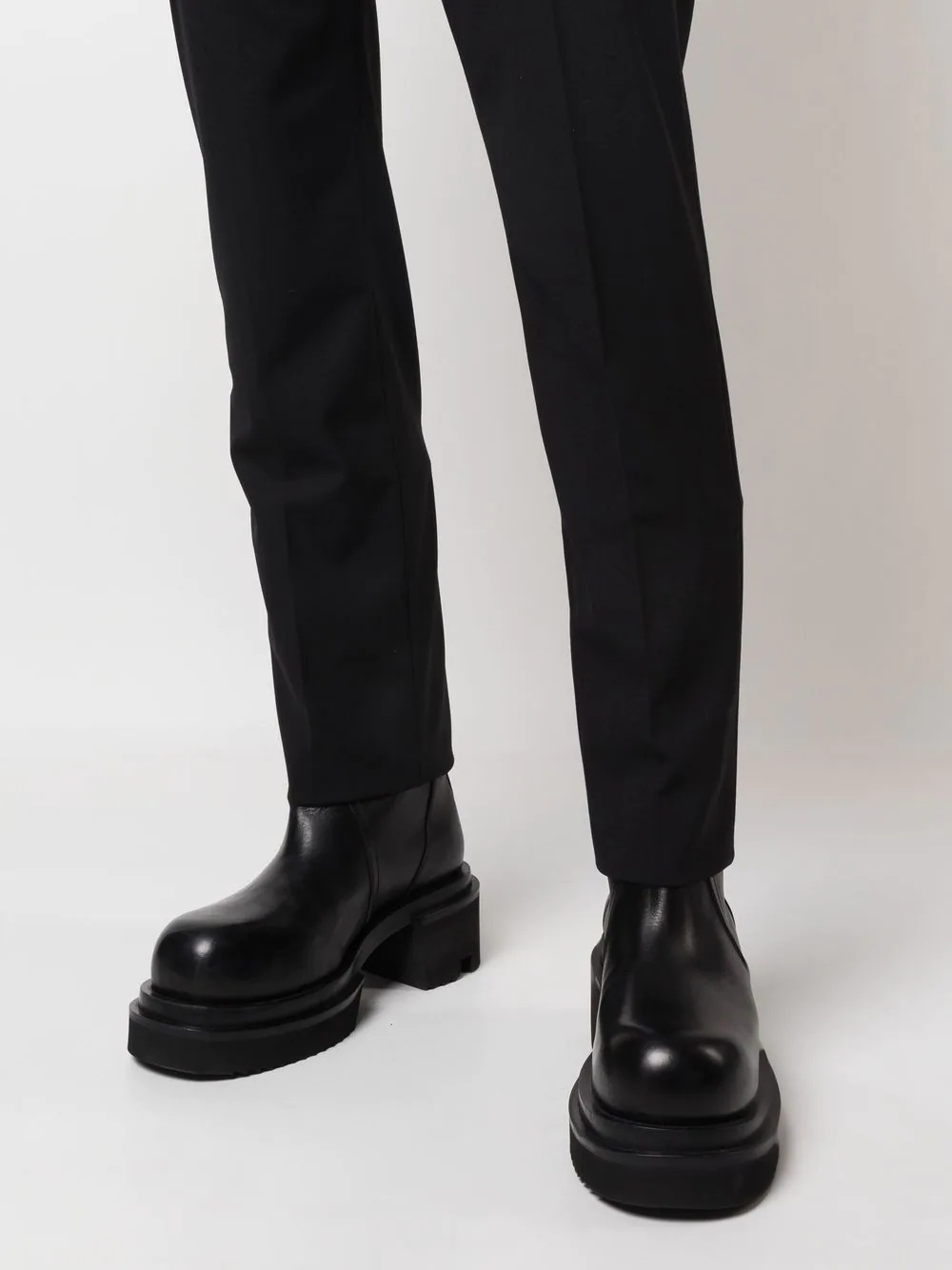 slim-cut tailored trousers - 5