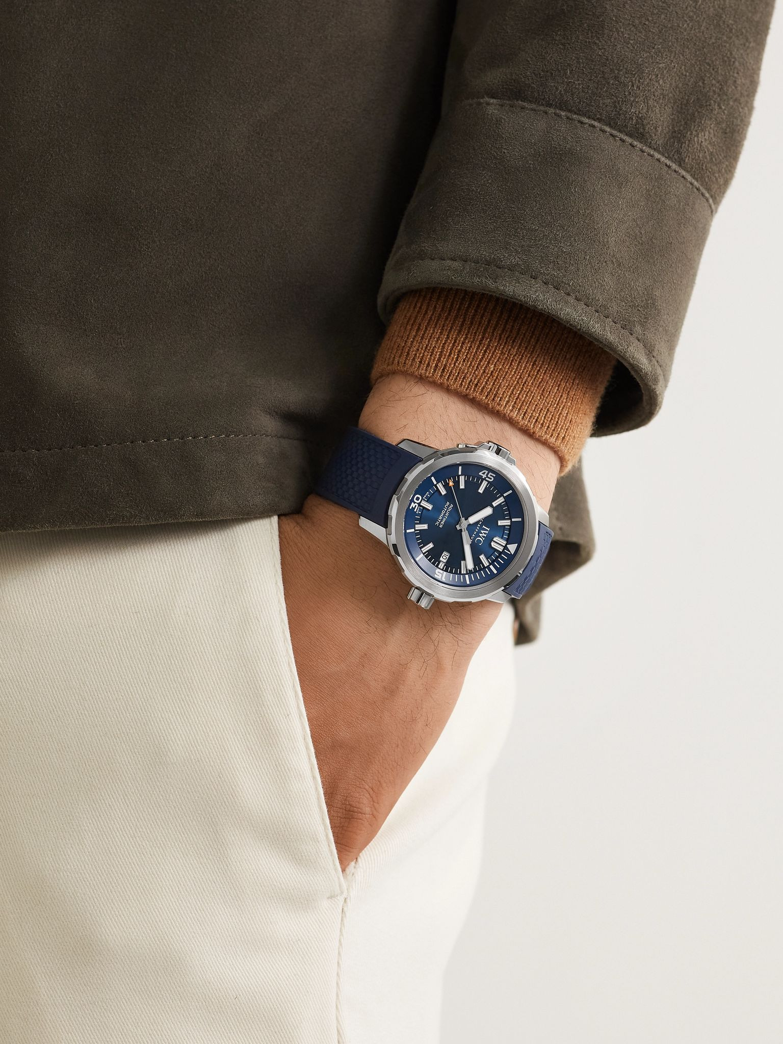 Aquatimer Expedition Jacques-Yves Cousteau Automatic 42mm Stainless Steel and Rubber Watch, Ref. No. - 2