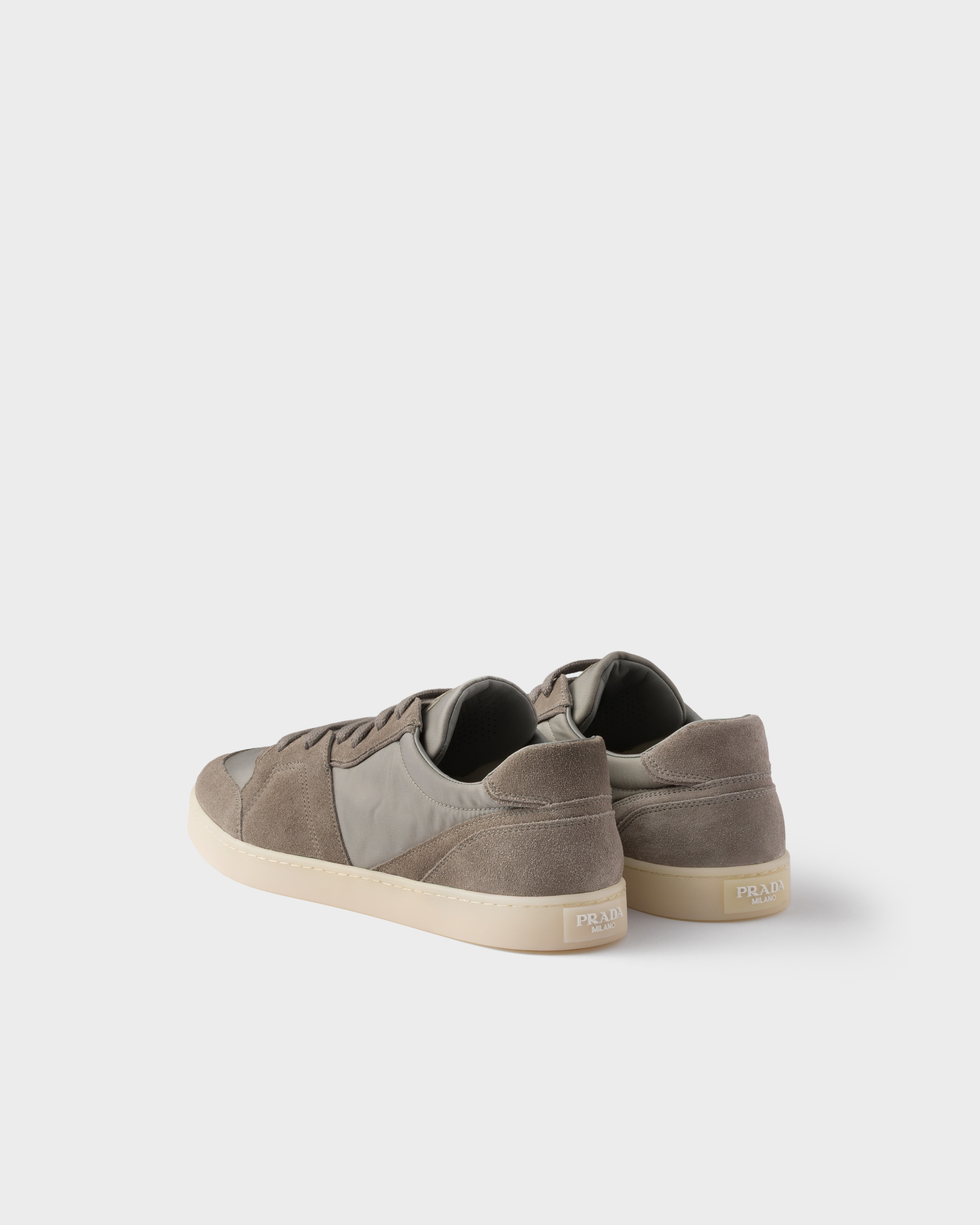 Suede and Re-Nylon sneakers - 4