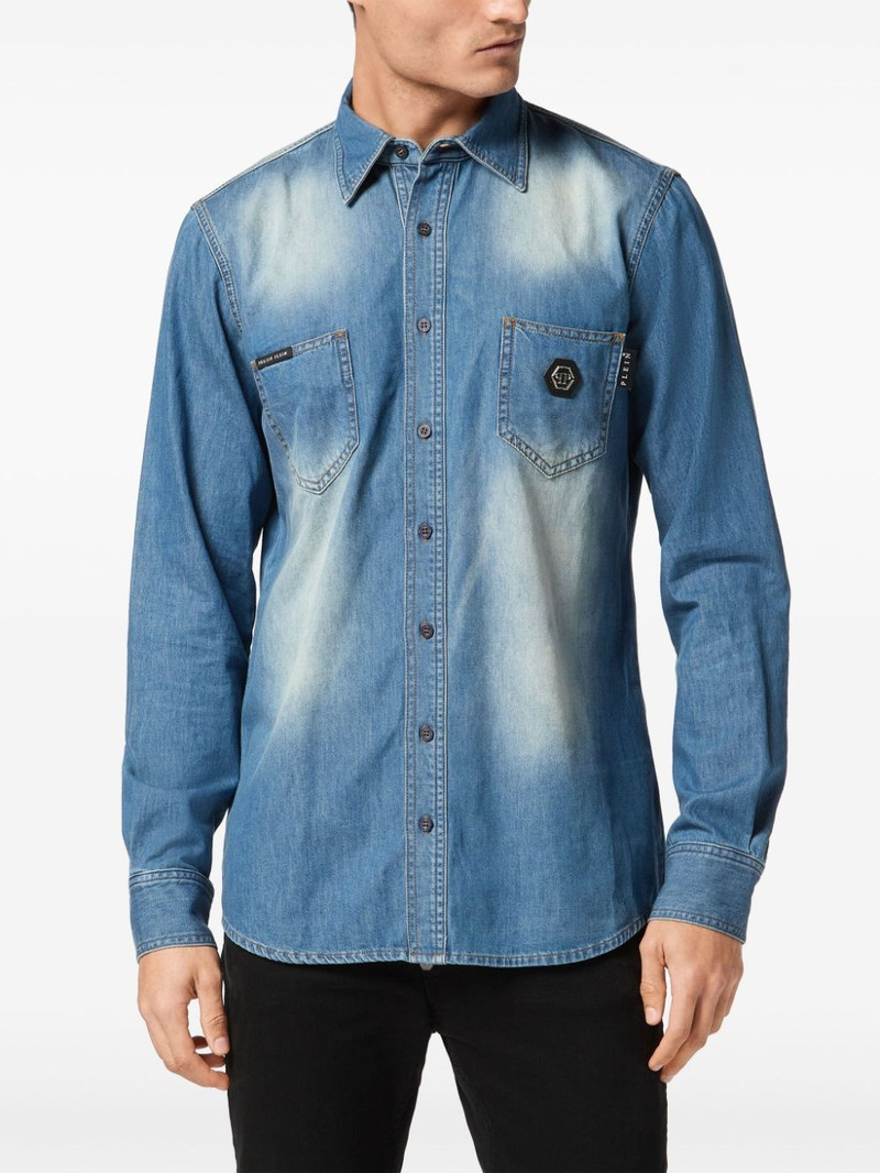 skull-appliqué shirt 3