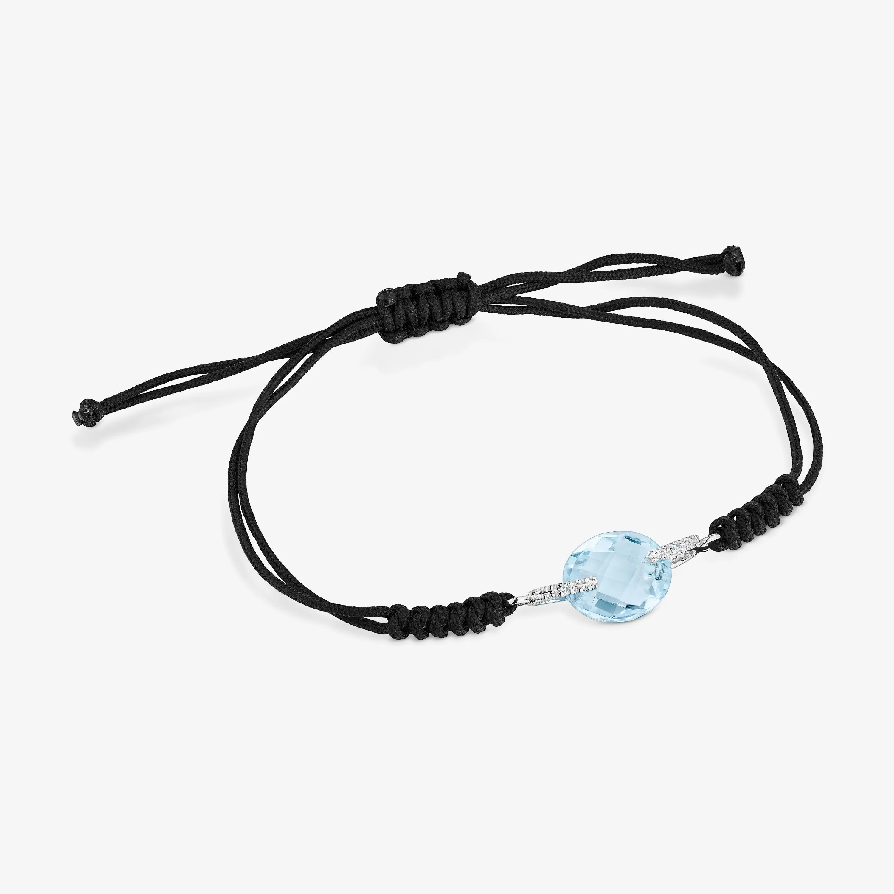 18K white gold Color Kings Bracelet with Topaz - 1