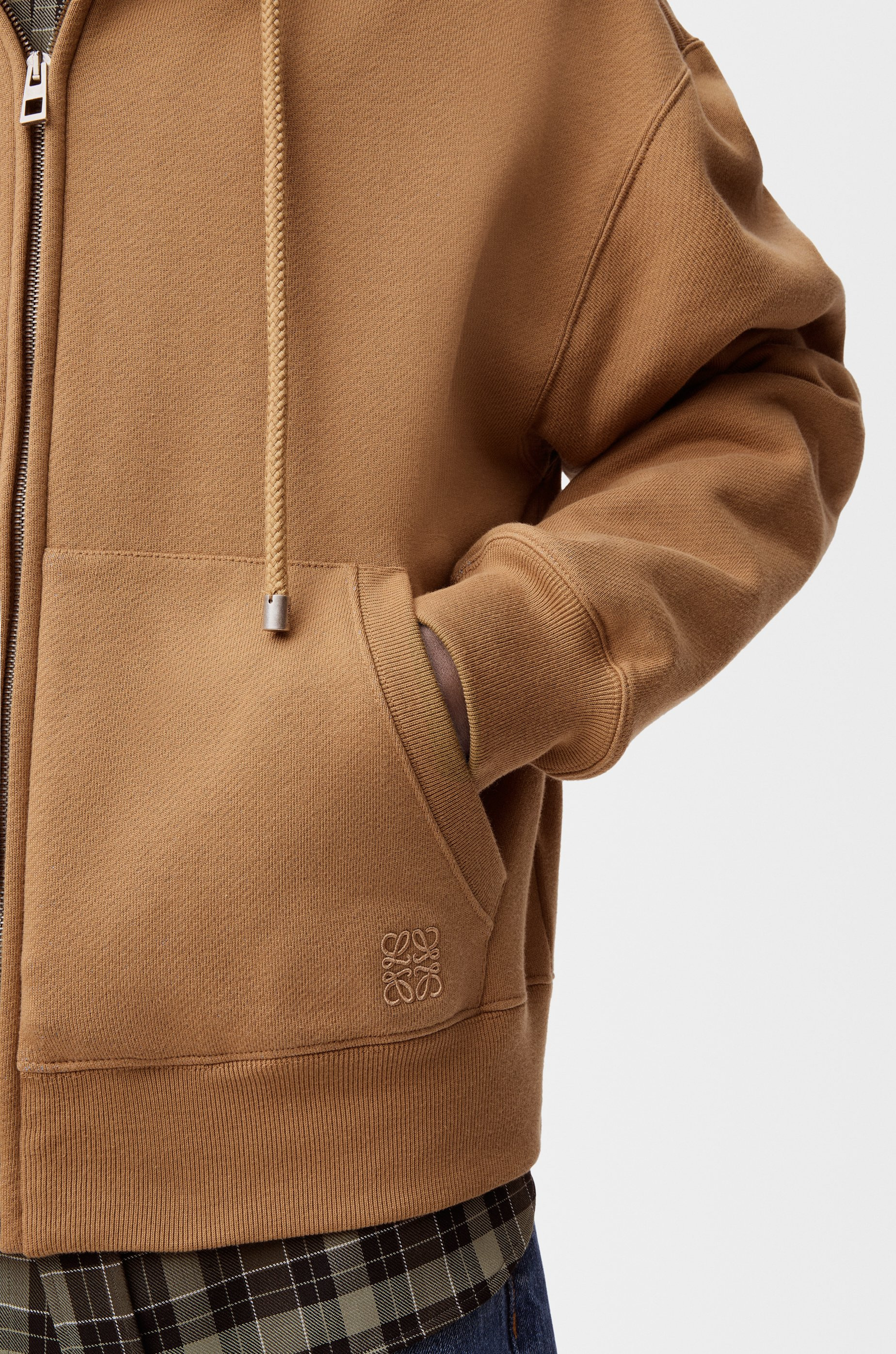 Zip-up hoodie in cotton - 5