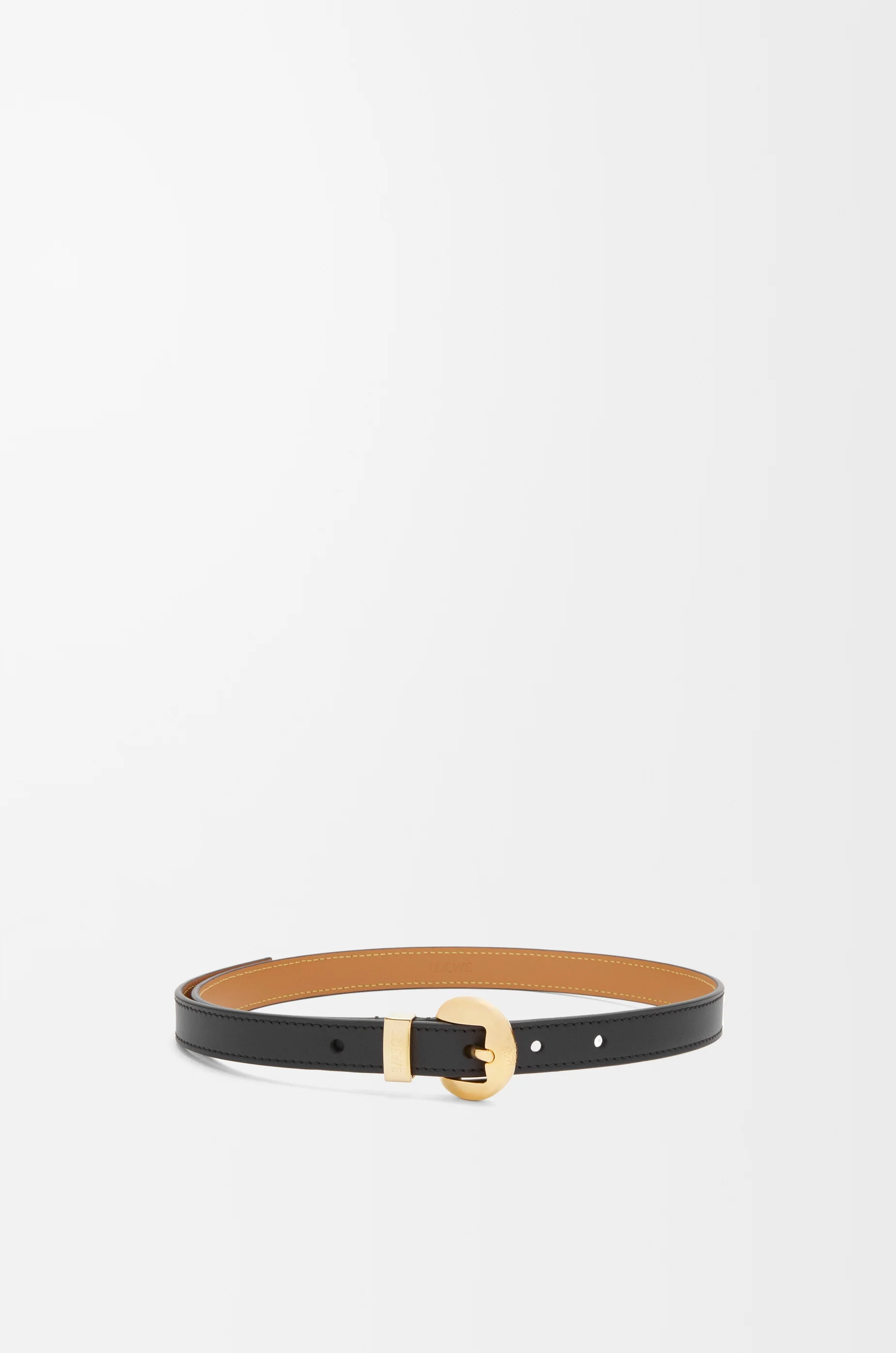 Pebble belt in smooth calfskin - 1