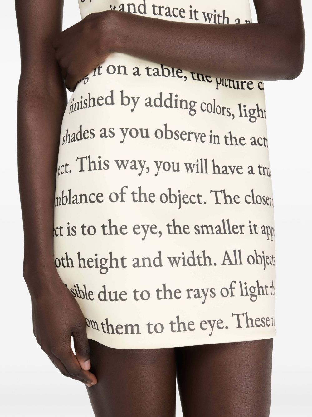 text-print mini dress - 4