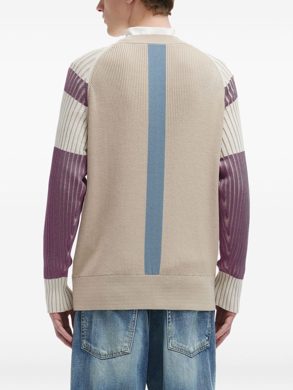 striped cardigan - 4
