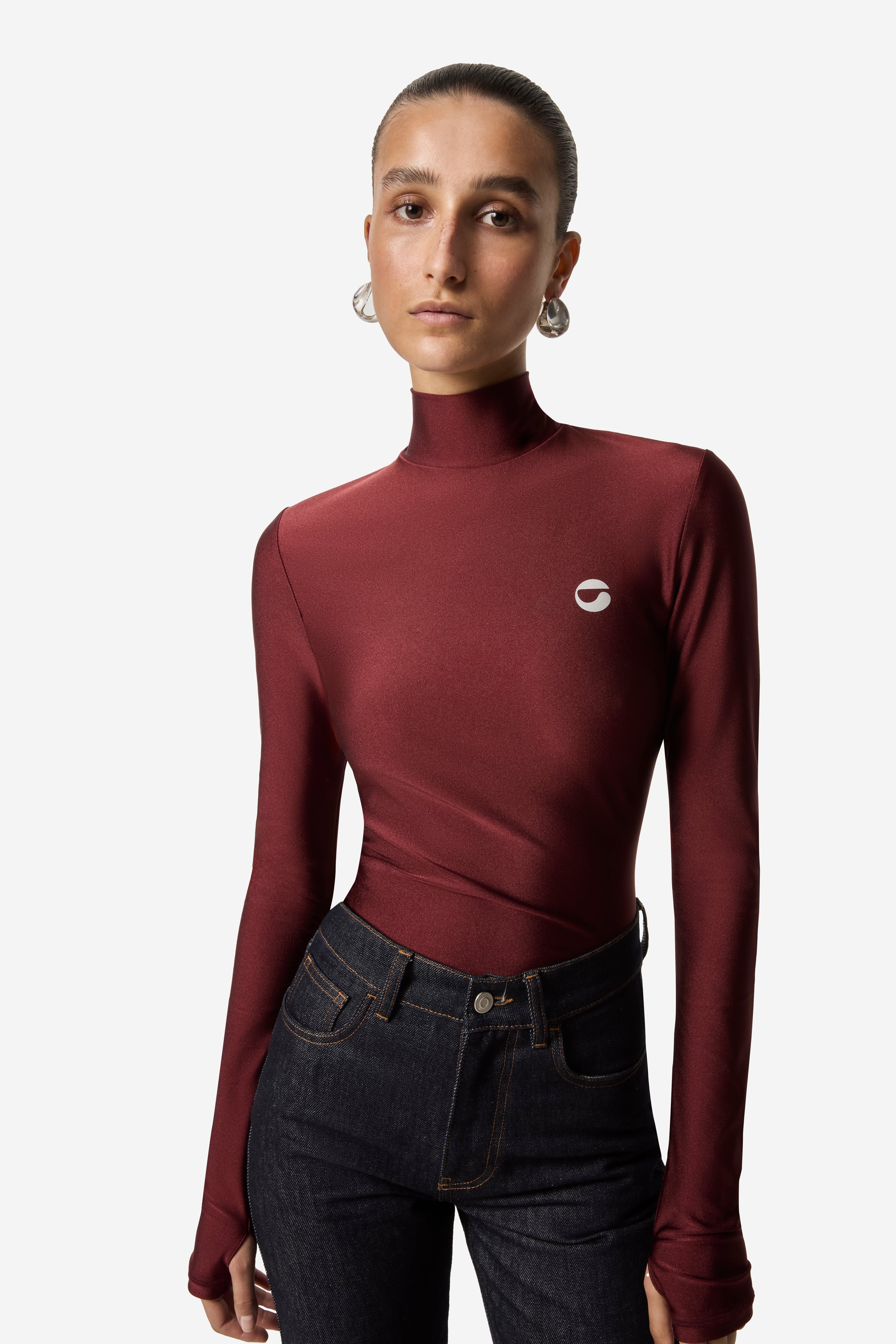 Tight High Neck Top - 1