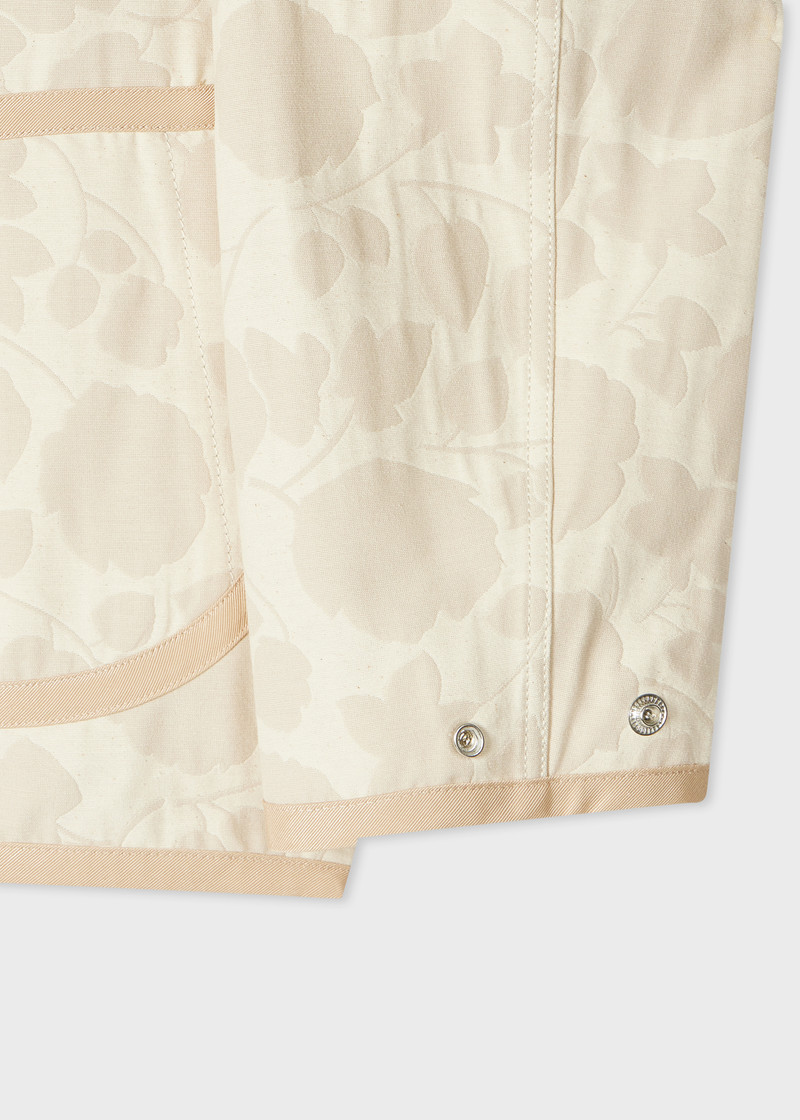 Women's Cream Floral Jacquard Jacket 7